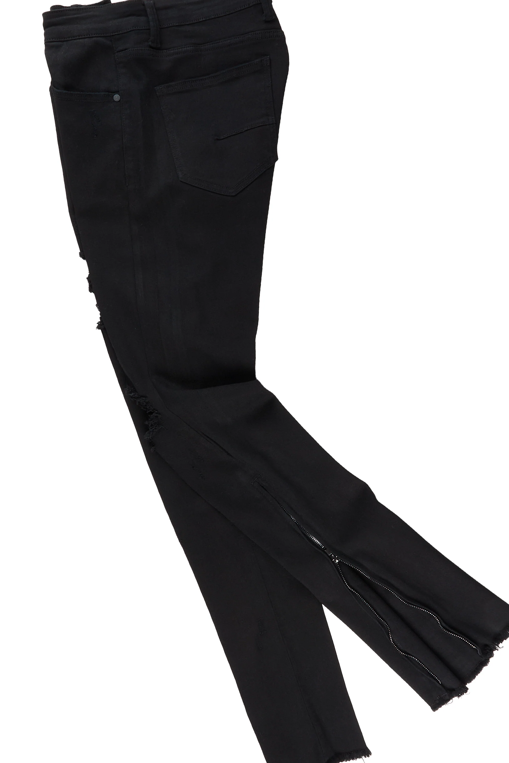 Ferg Black Stacked Flare Jean - Image 15