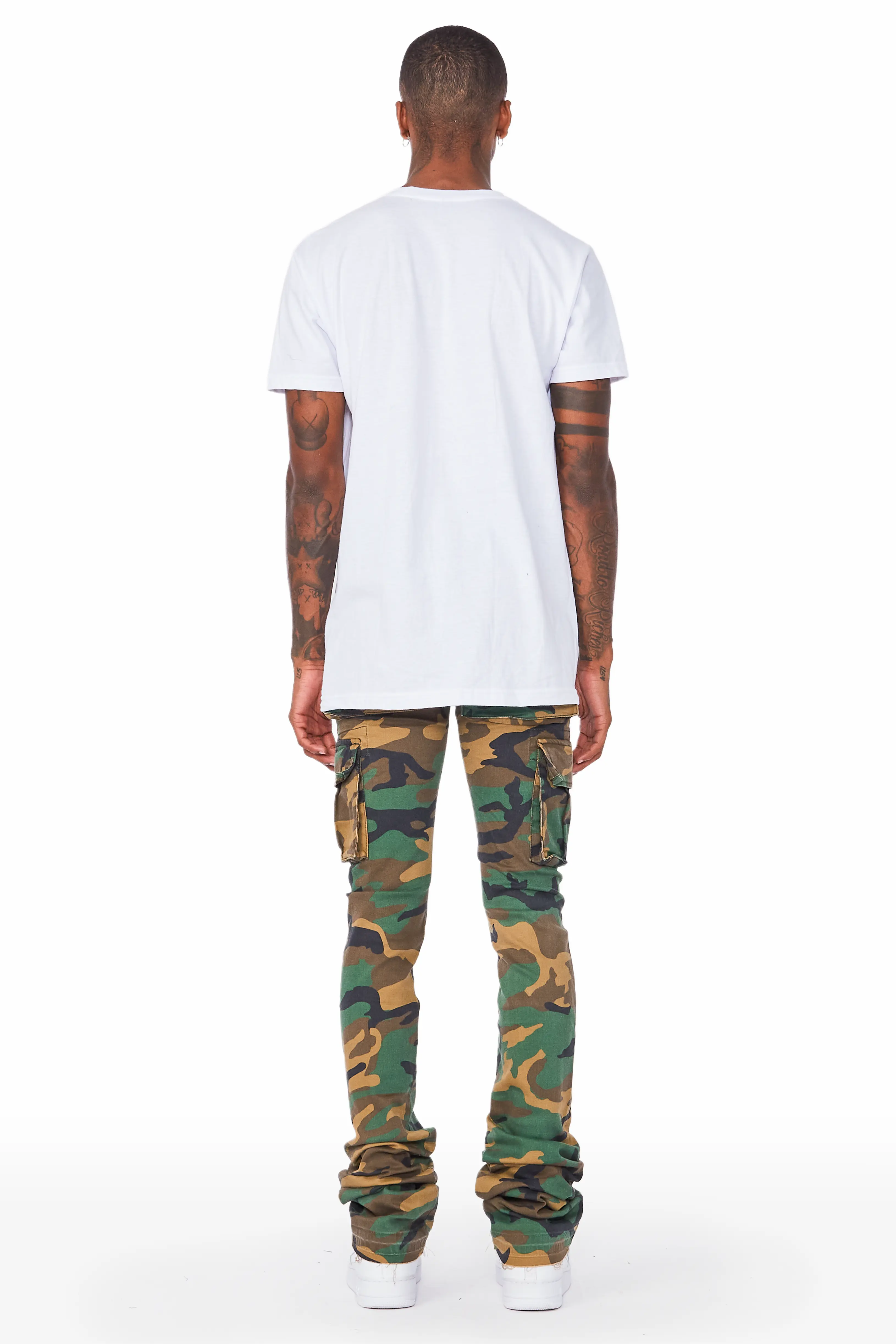 Kirrem Camo Super Stacked Flare Jean - Image 5