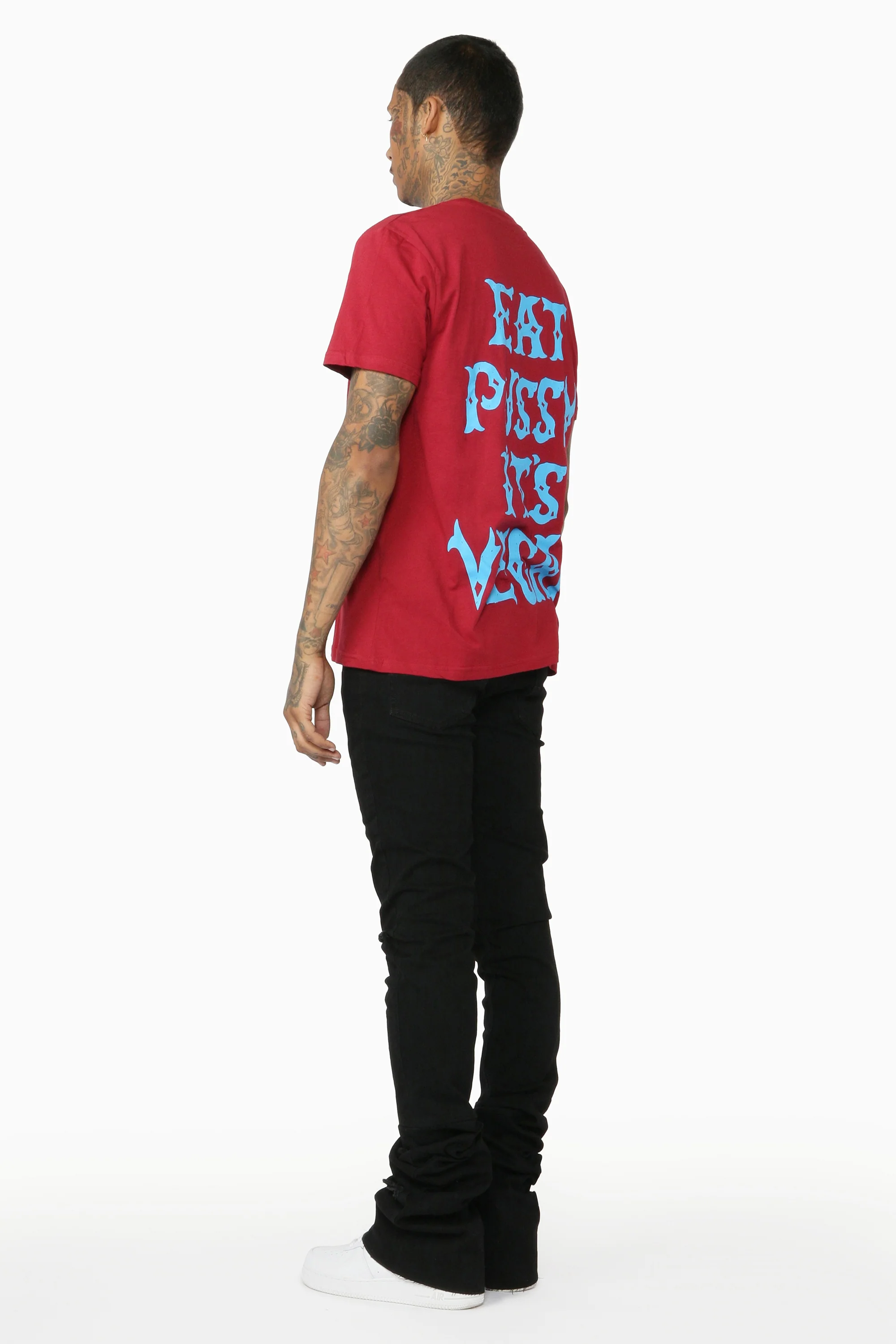 Josiah Black Super Stacked Flare Jean - Image 8