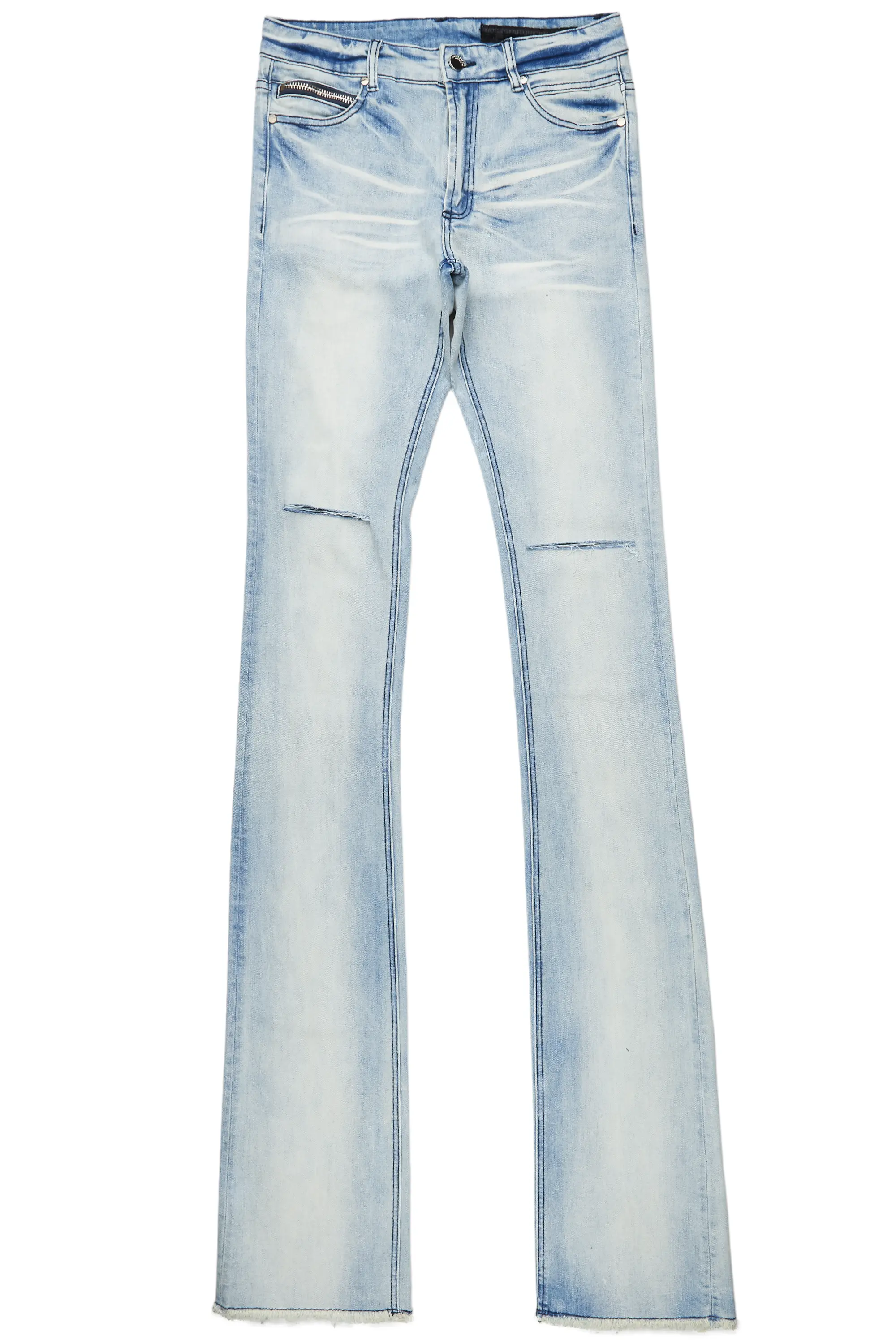 Josiah Blue Super Stacked Flare Jean - Image 2