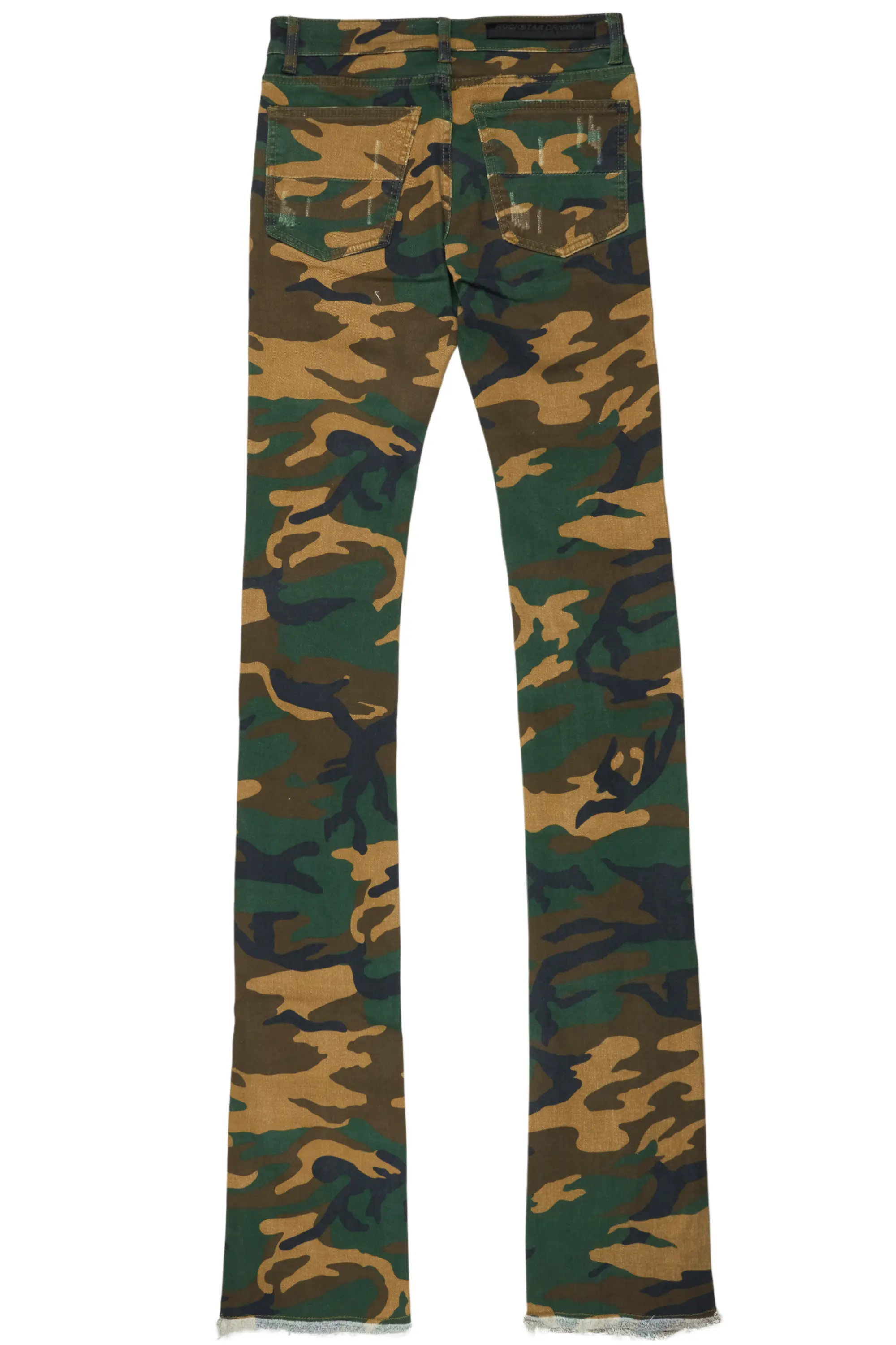 Petrus Camo Super Stacked Flare Jean - Image 9