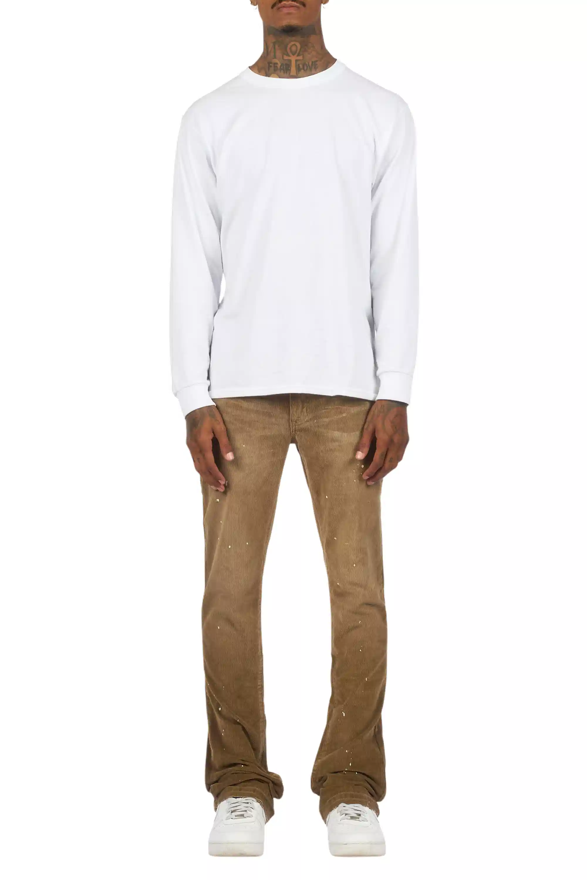 Sevyn Brown Stacked Flare Corduroy Pant - Image 11