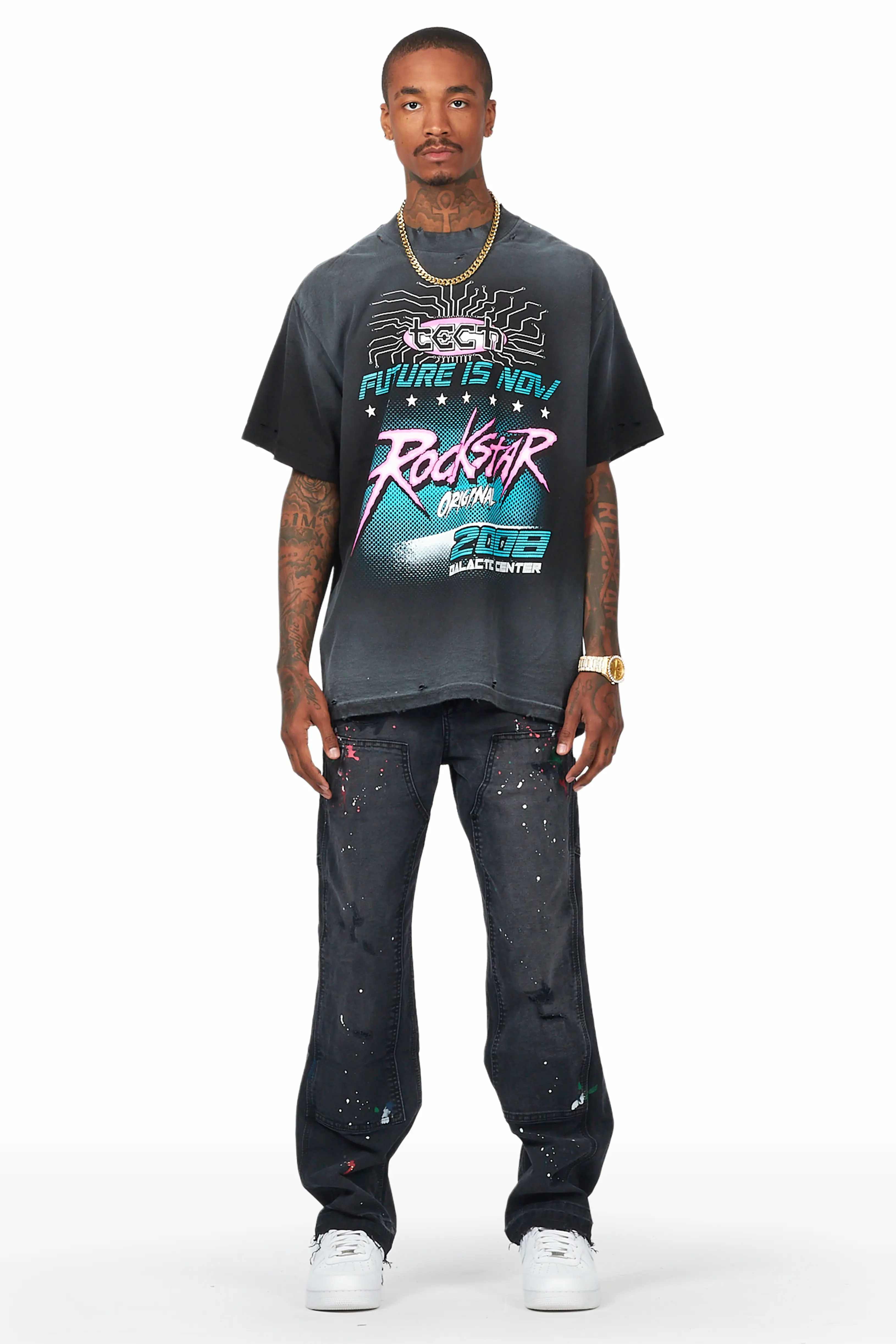 Zoticus Black Baggy Fit Jean - Image 4
