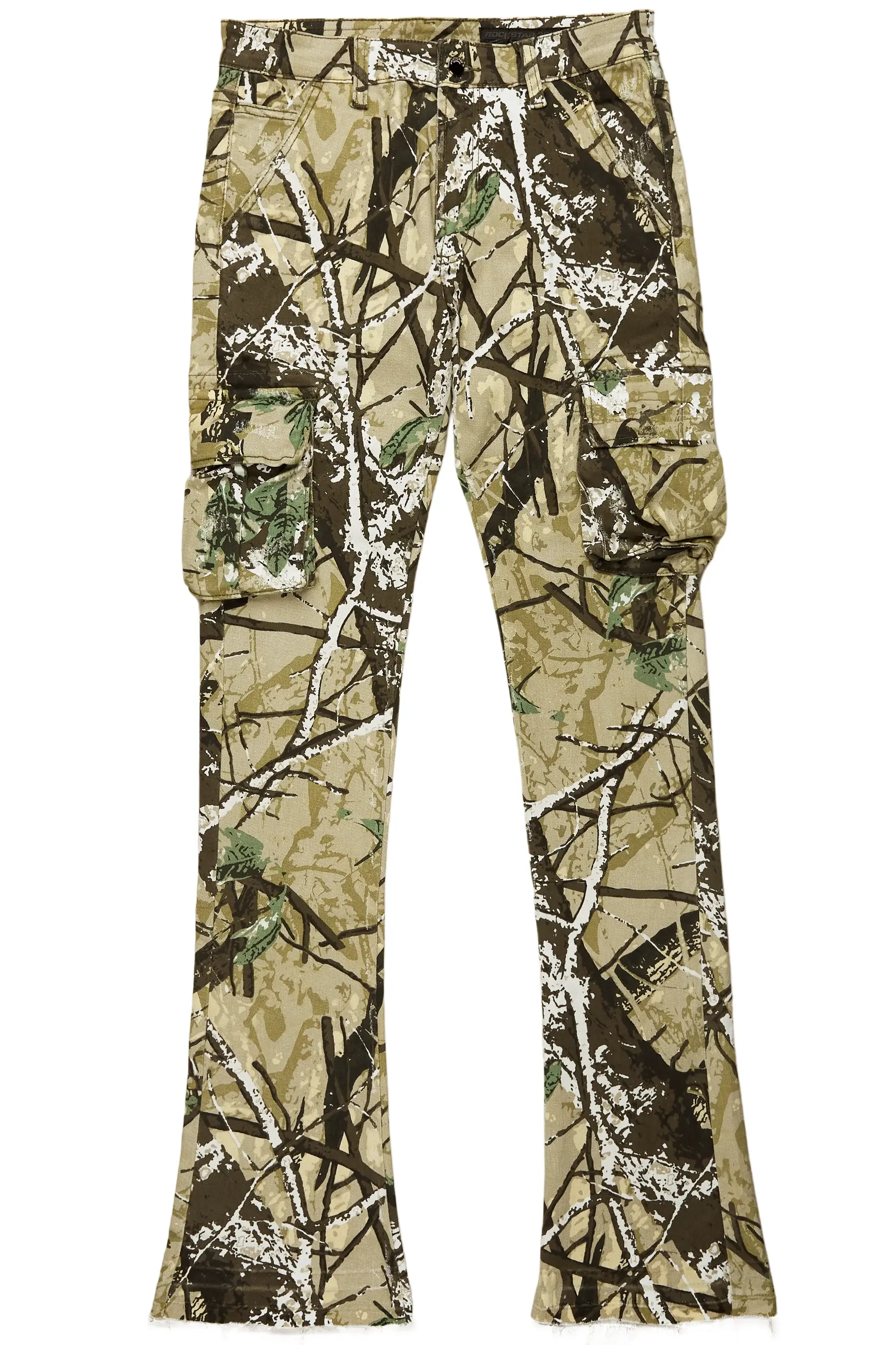 Kirrem Tree Camo Stacked Flare Jean - Image 2