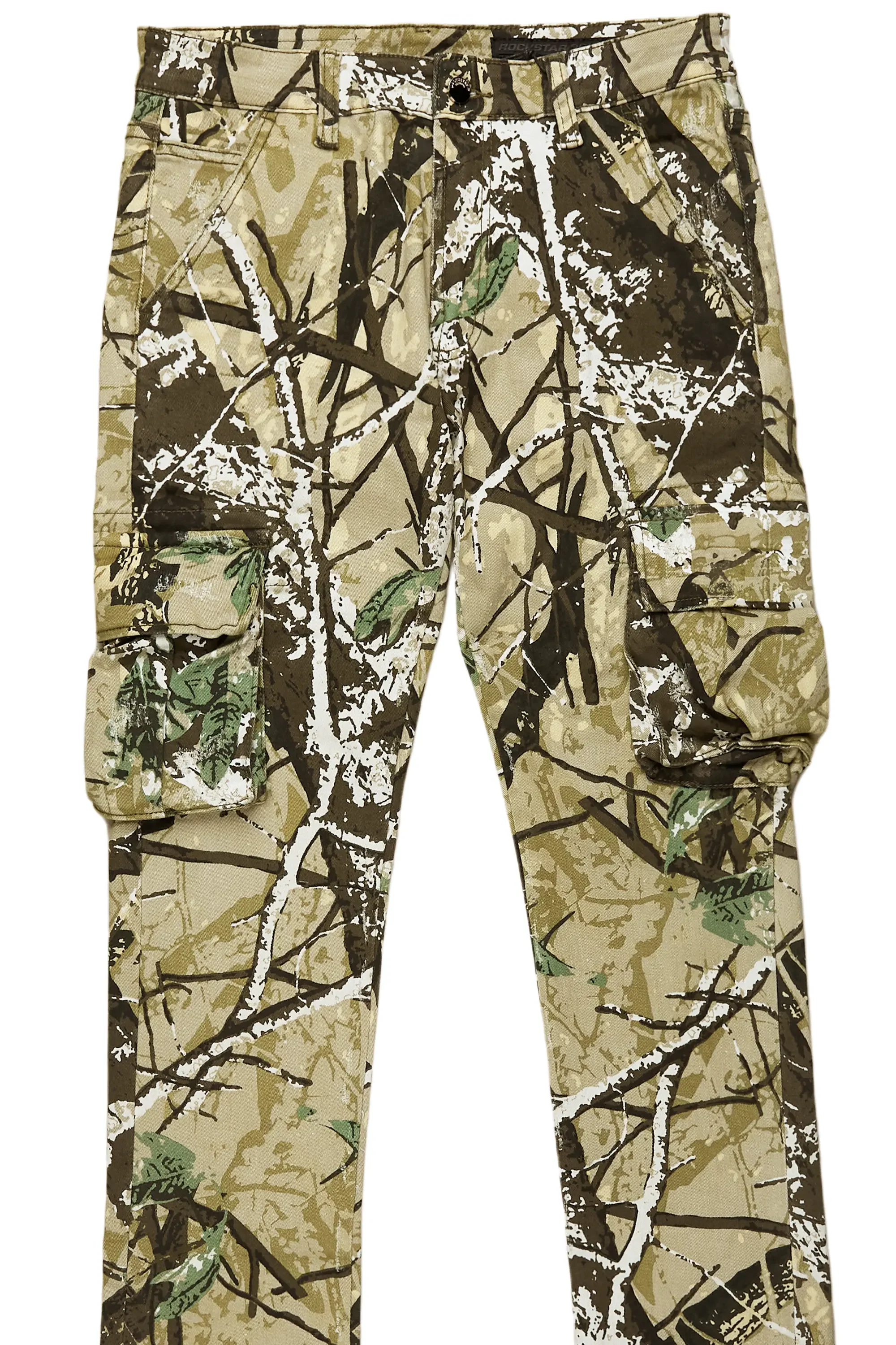 Kirrem Tree Camo Stacked Flare Jean - Image 8