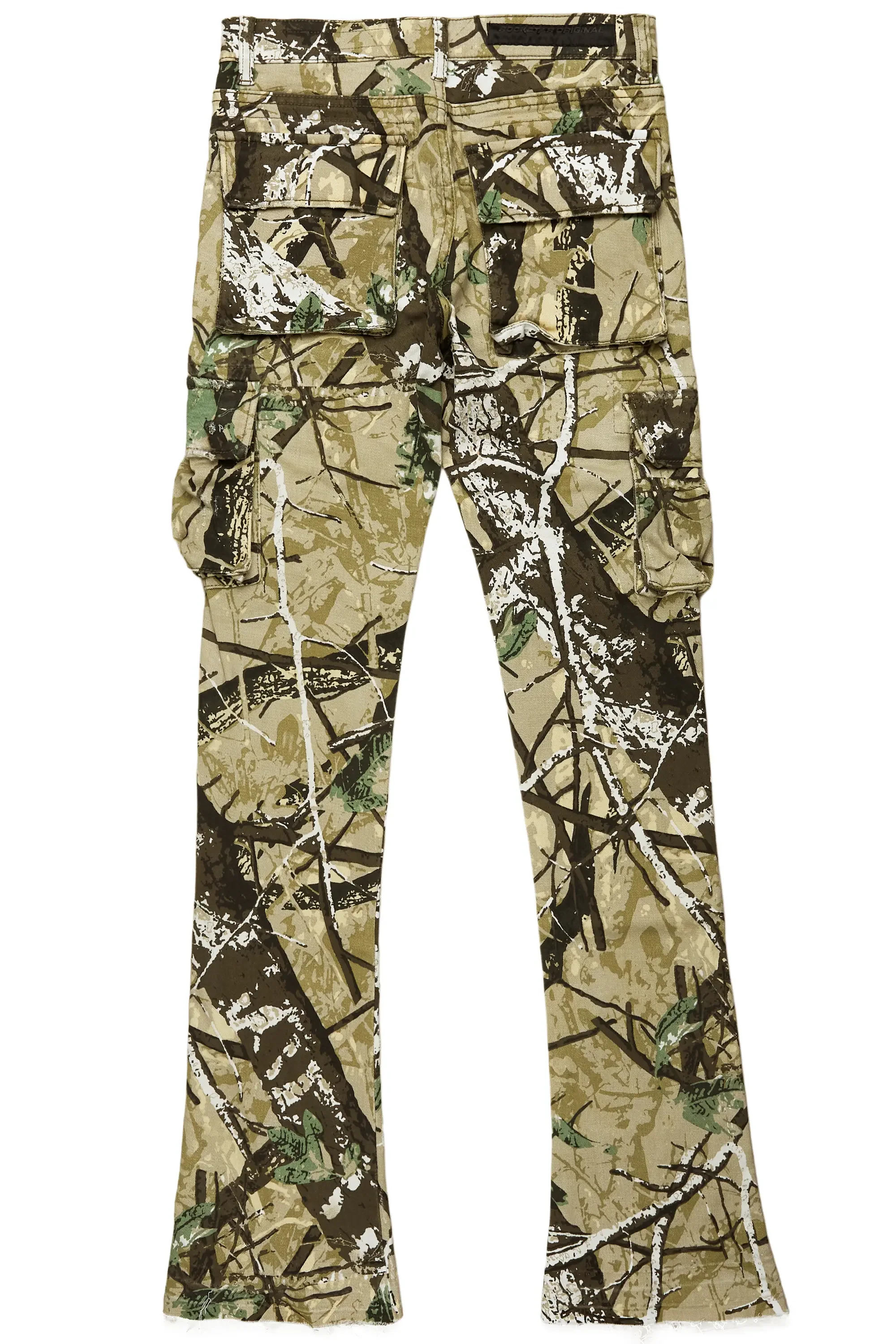 Kirrem Tree Camo Stacked Flare Jean - Image 9