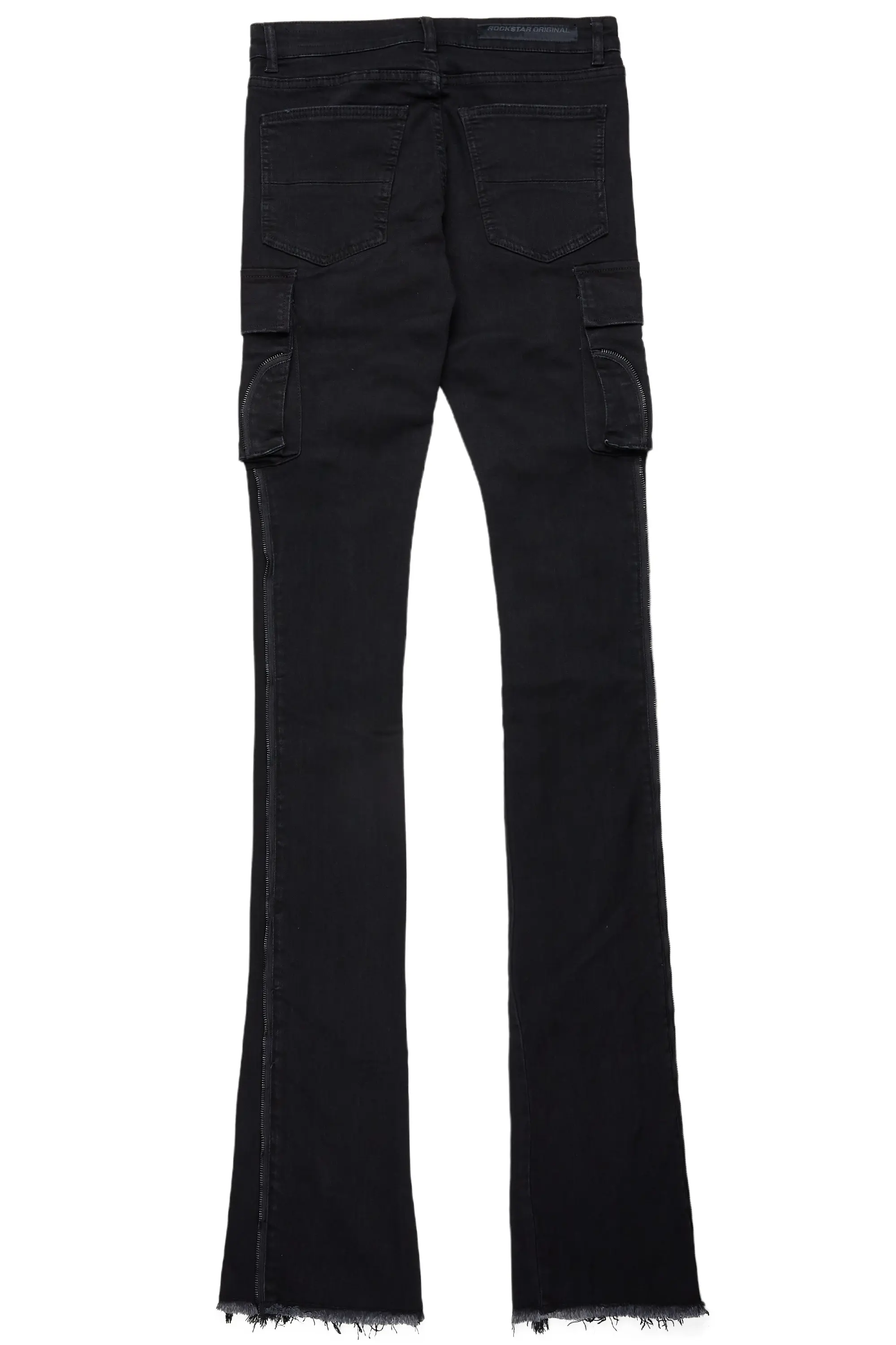 Hutch Black Super Stacked Flare Jean - Image 9