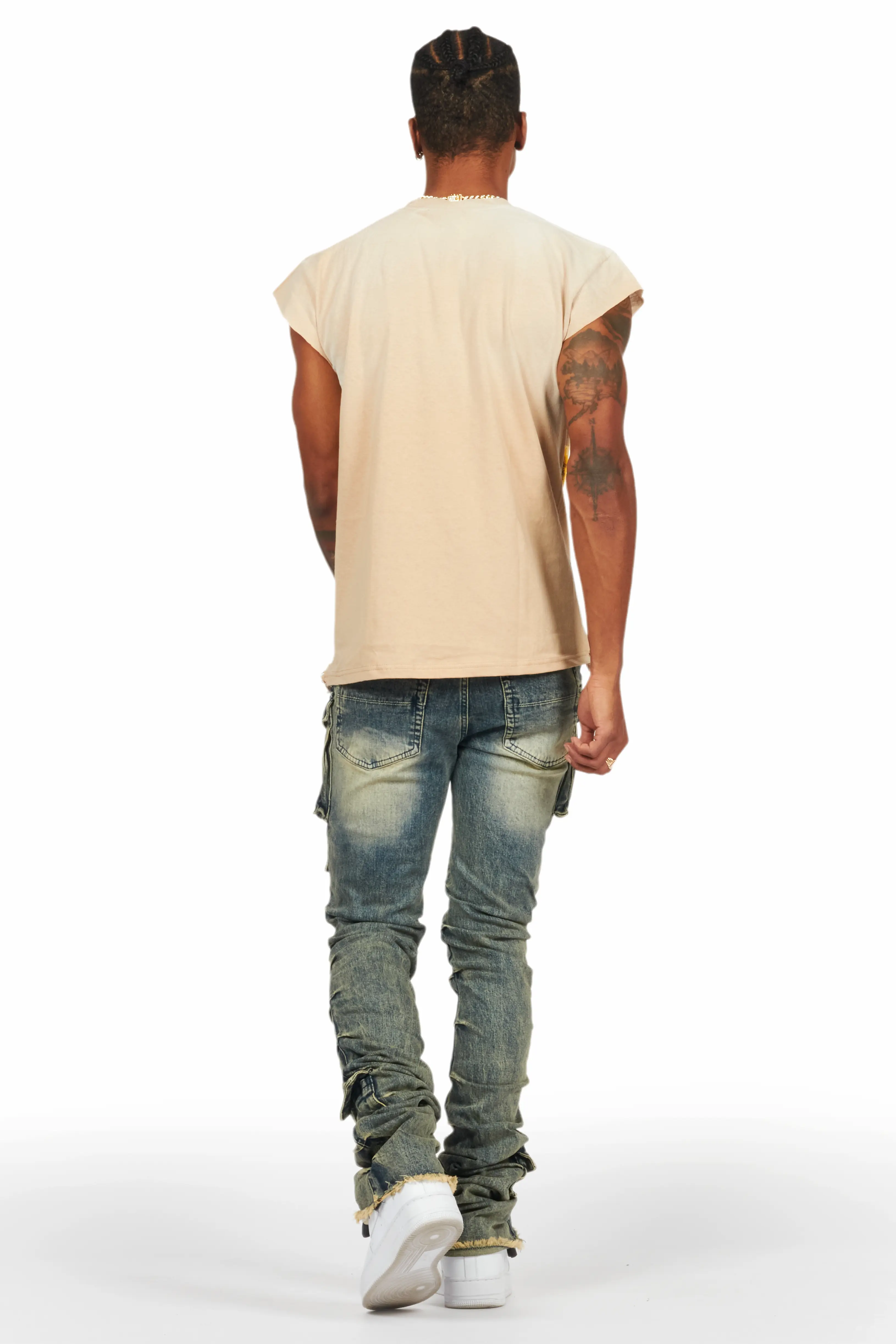 Gentry Tint Stacked Flare Jean - Image 5
