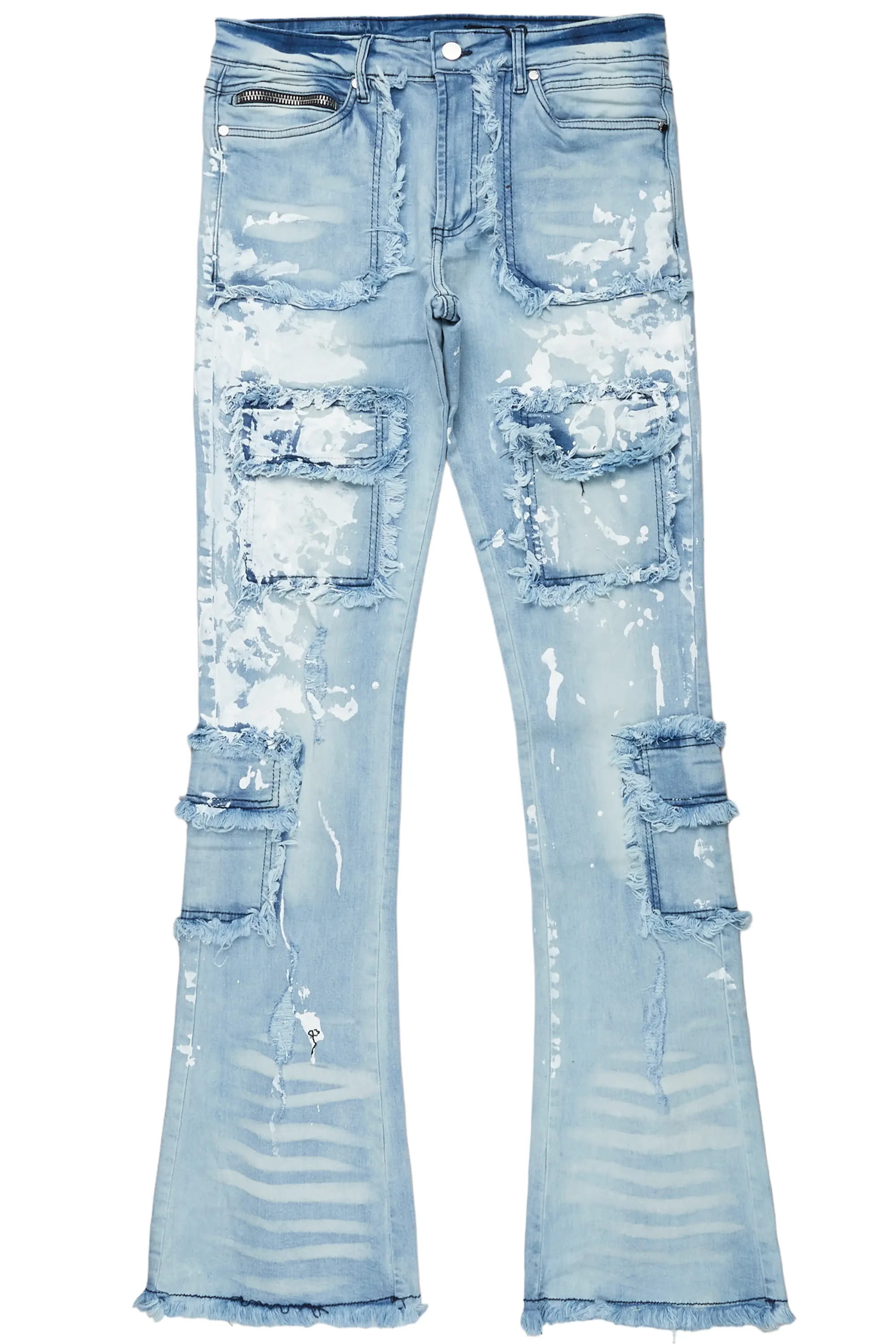 Velan Blue Painter Stacked Flare Jean - Image 2