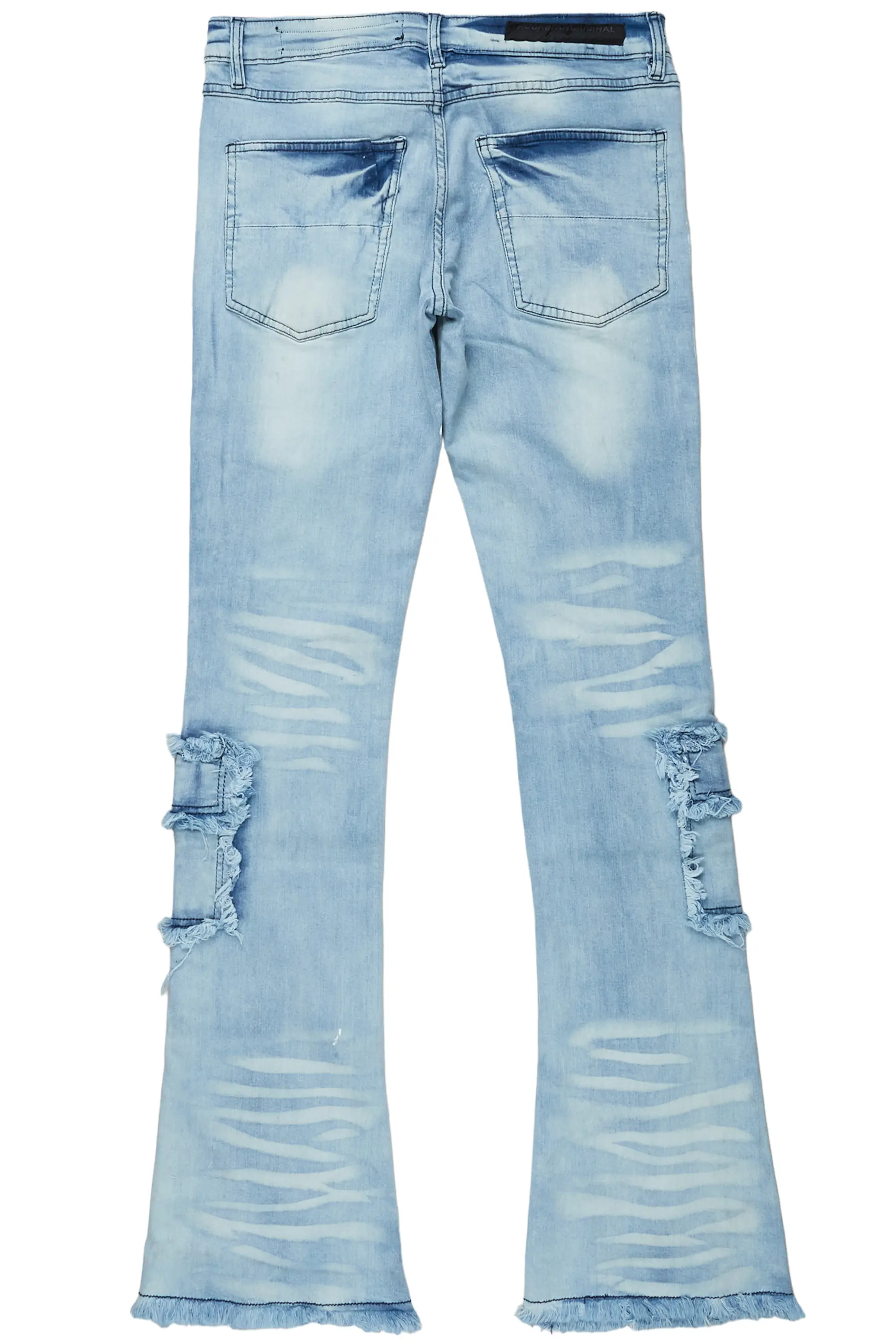 Velan Blue Painter Stacked Flare Jean - Image 9