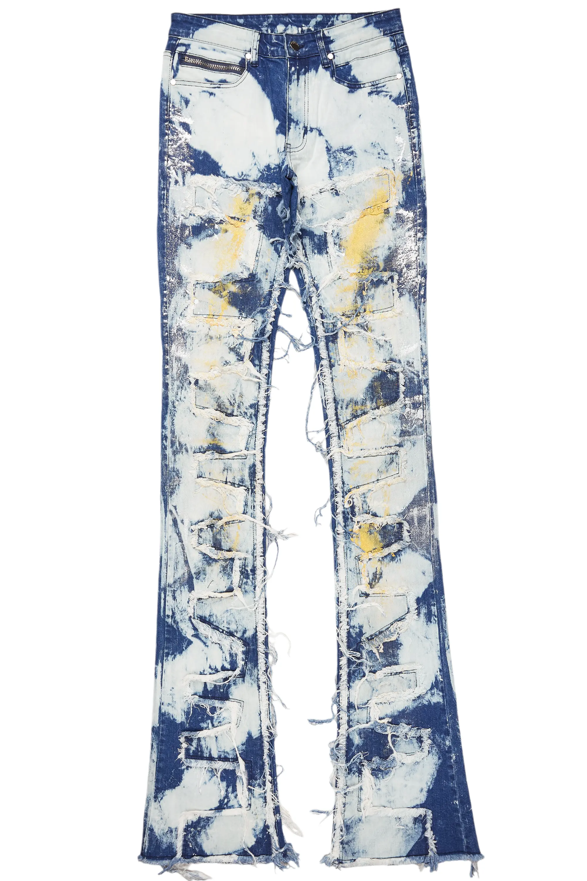 Hallia Blue Stacked Flare Jean - Image 2