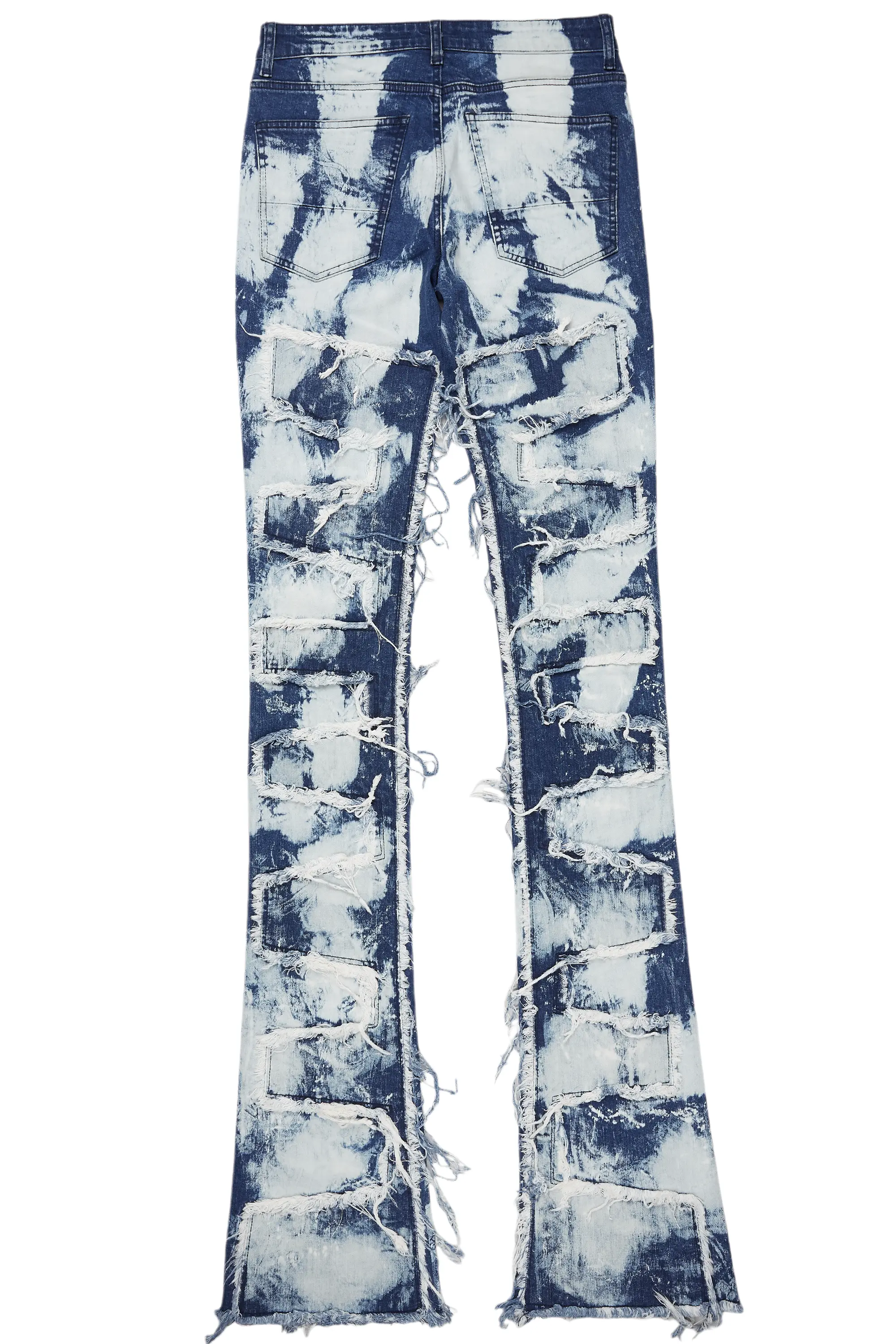 Hallia Blue Stacked Flare Jean - Image 9