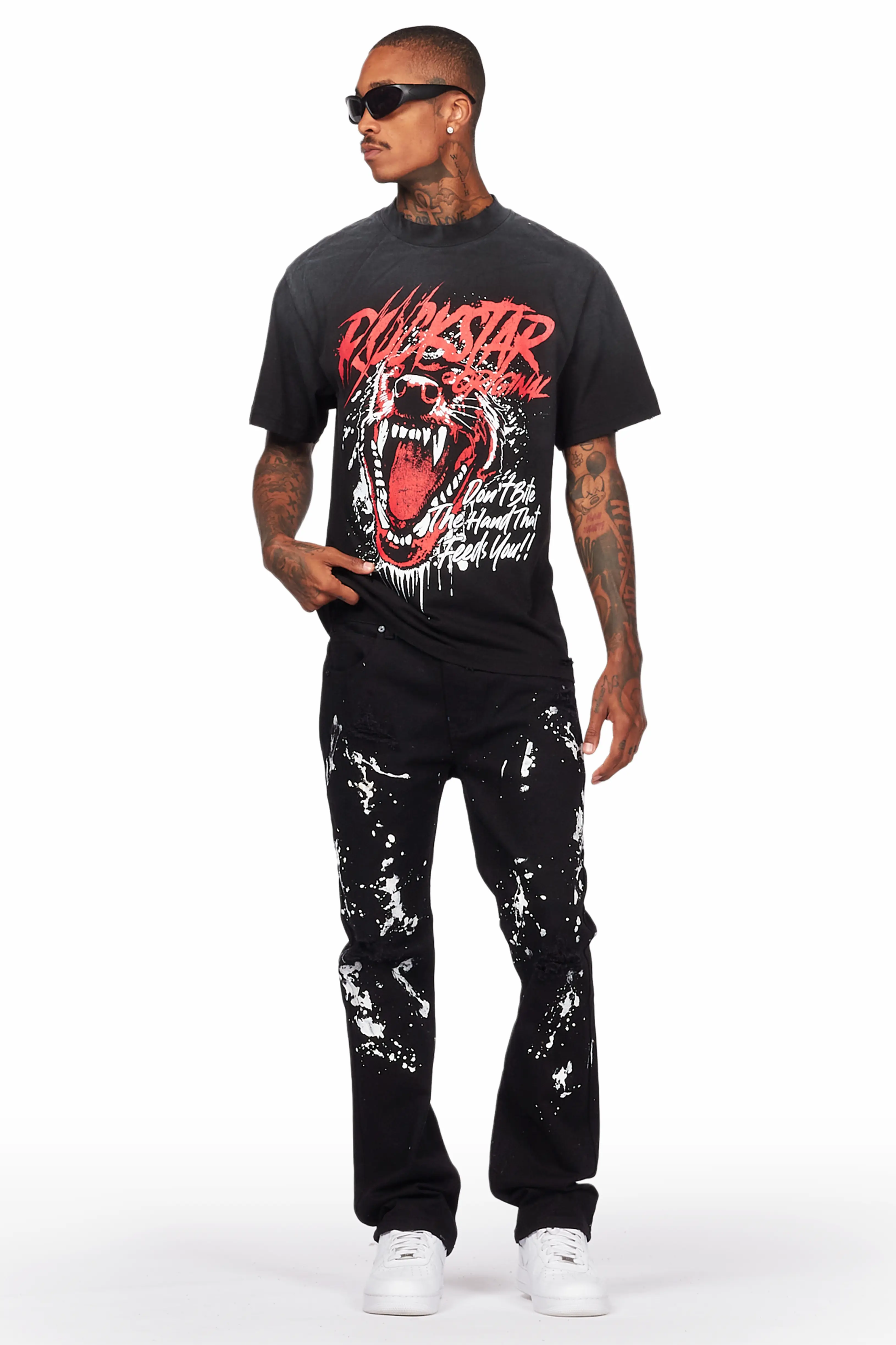 Salus Black Bootcut Painter Jean - Image 3