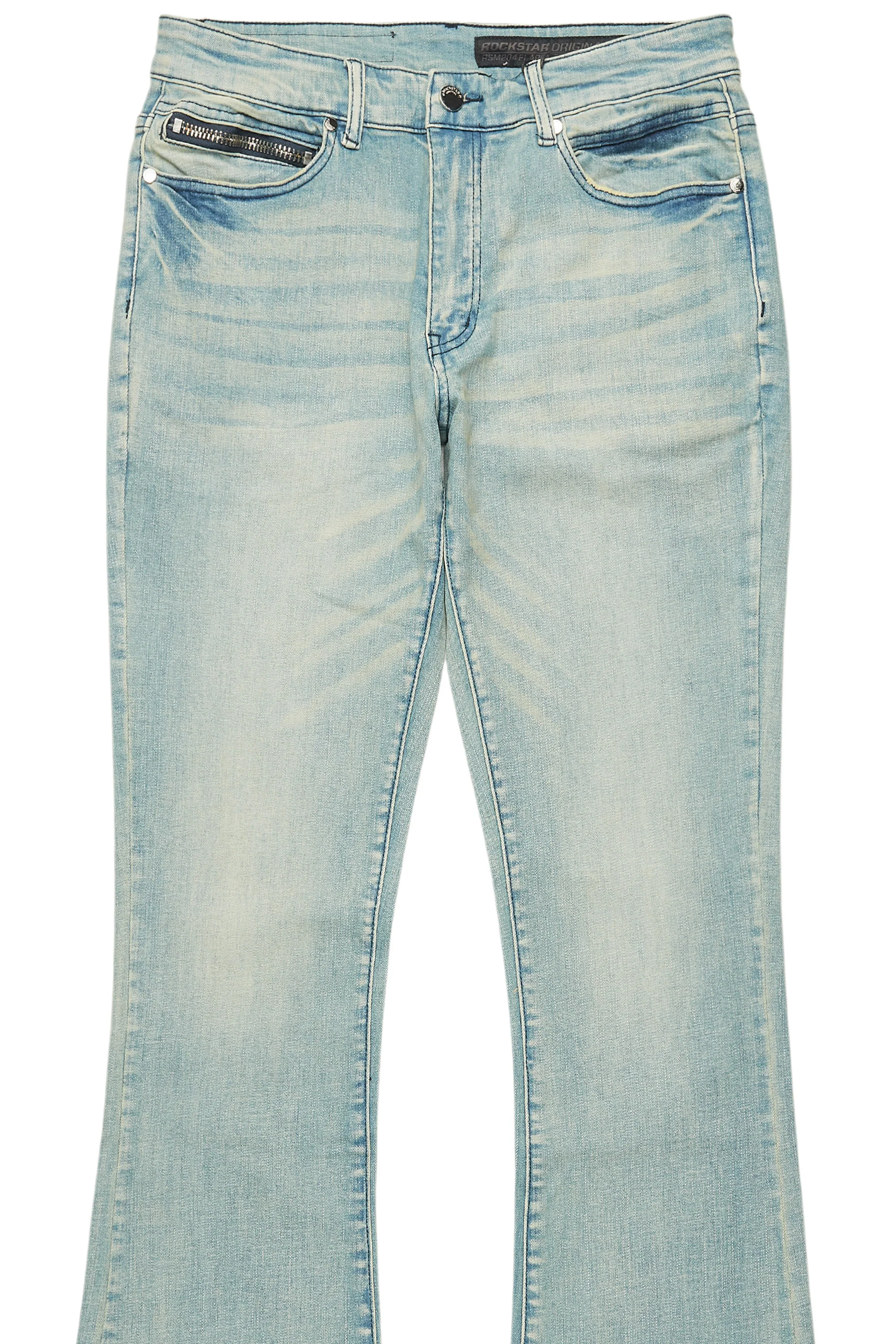 Drick Light Blue Regular Fit Flare Jean - Image 9