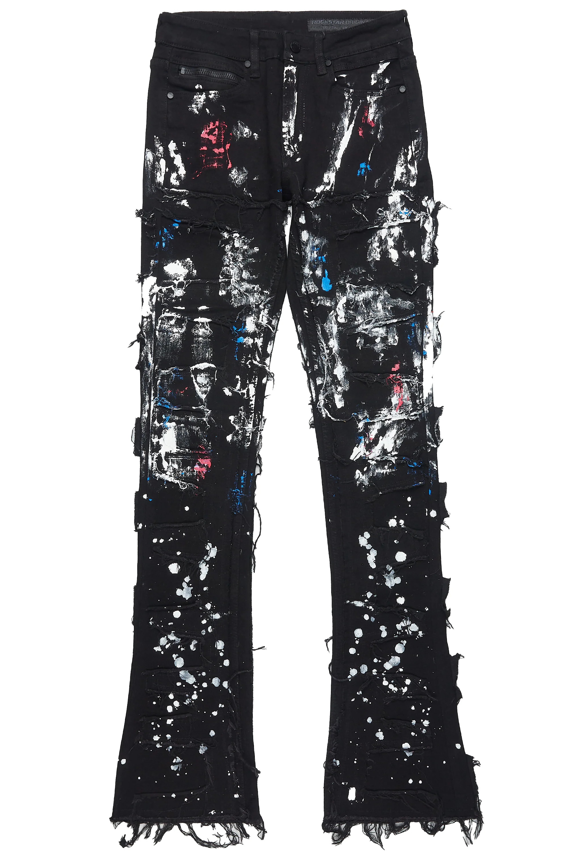 Dallin Black Painter Stacked Flare Jean - Image 2
