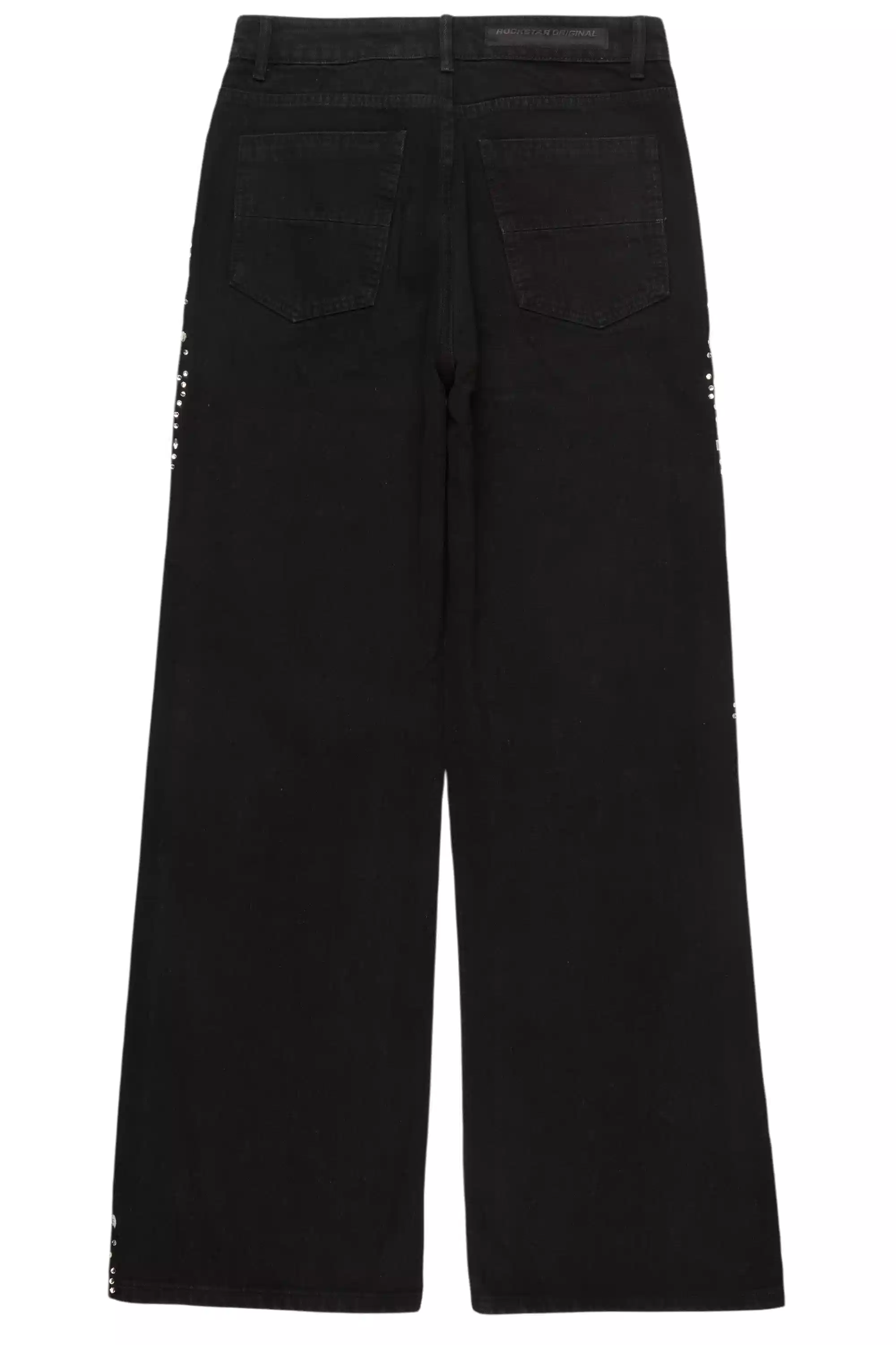 Bolor Black Rhinestone Baggy Jean - Image 8
