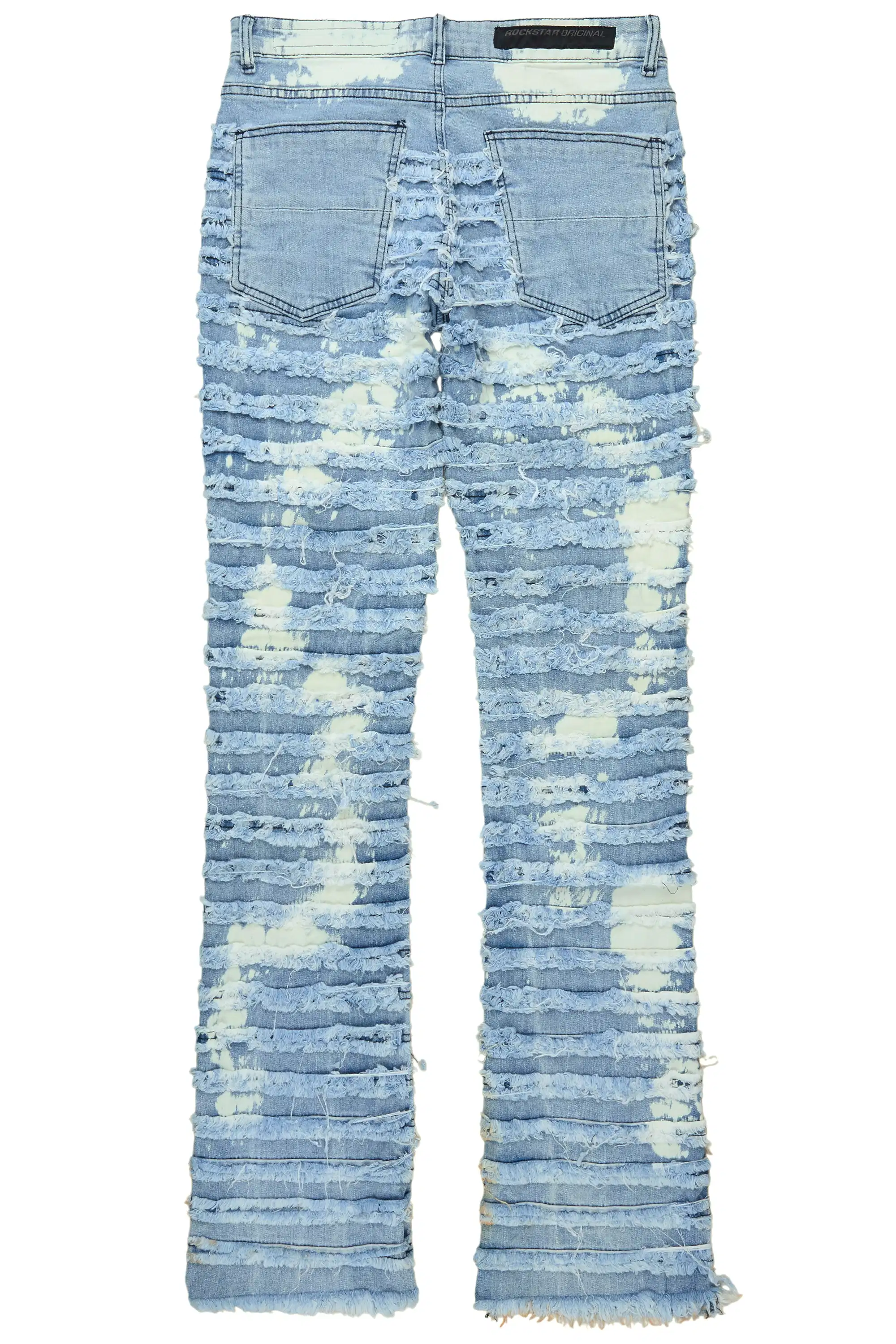 Inferna Blue Stacked Flare Jean - Image 7