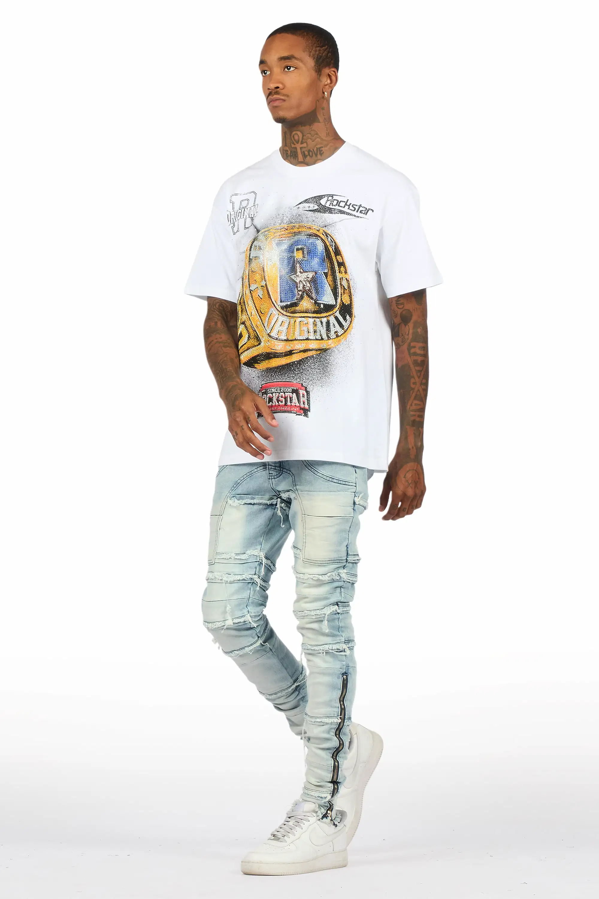 Horado Light Blue Wash Skinny Fit Jean - Image 7