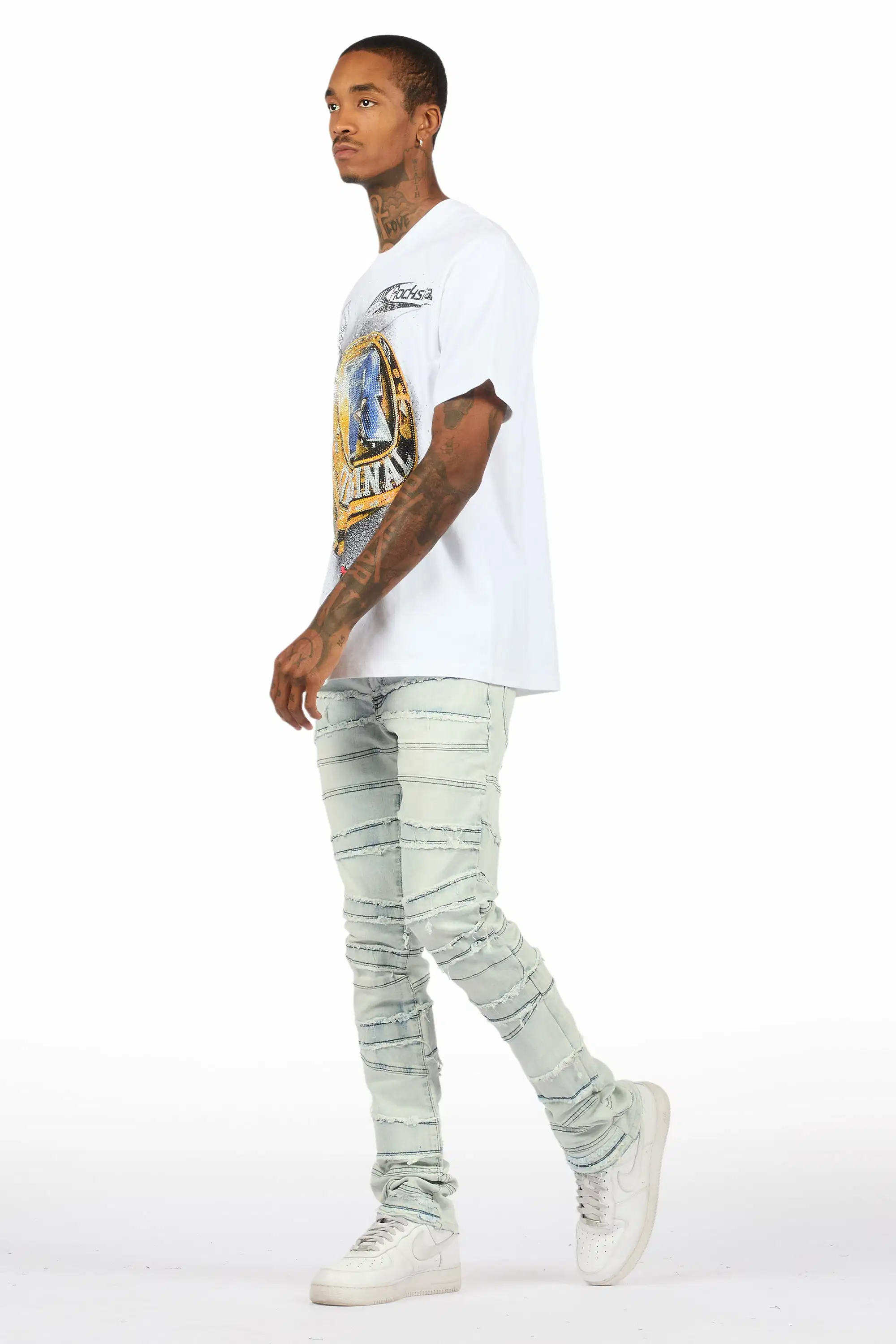 Franko Light Blue Skinny Fit Jean - Image 6
