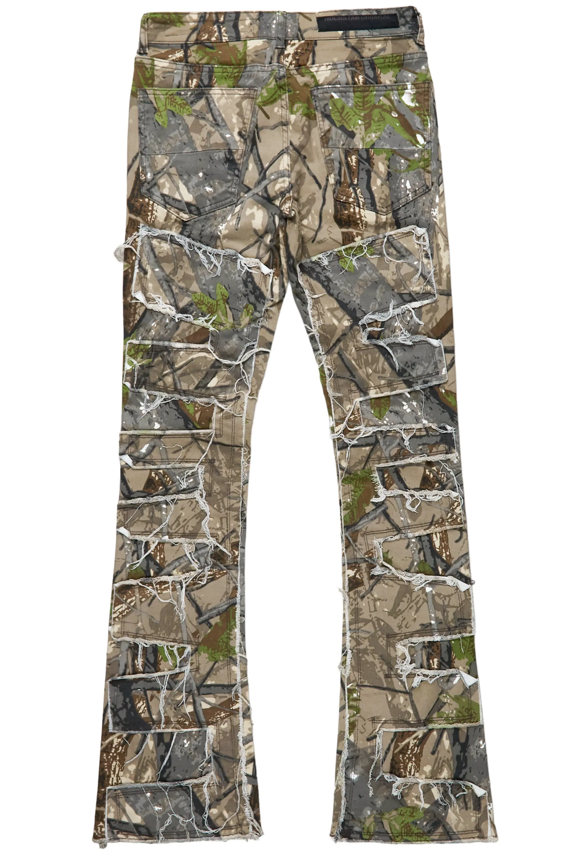 Shake Brown Tree Camo Stacked Flare Jean - Image 8