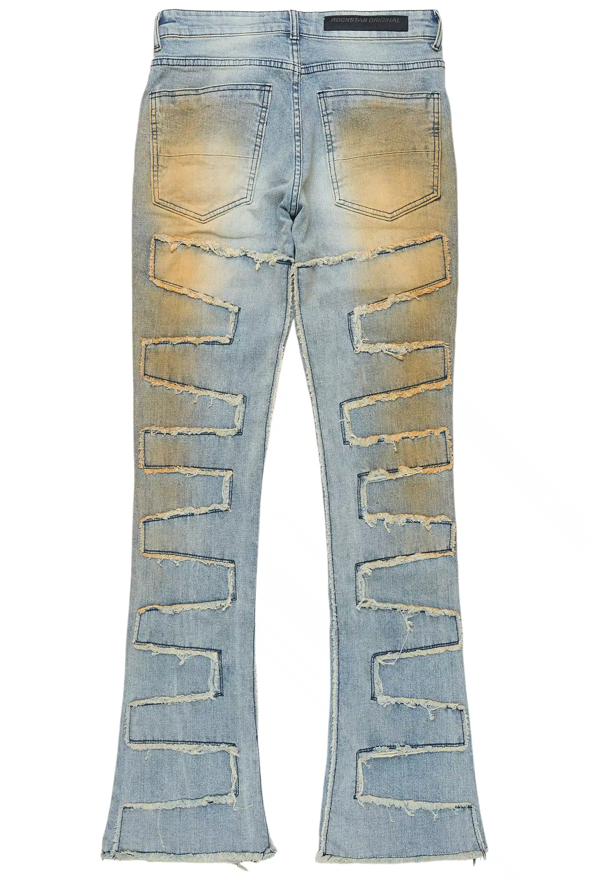 Shake Dirty Blue Stacked Flare Jean - Image 10