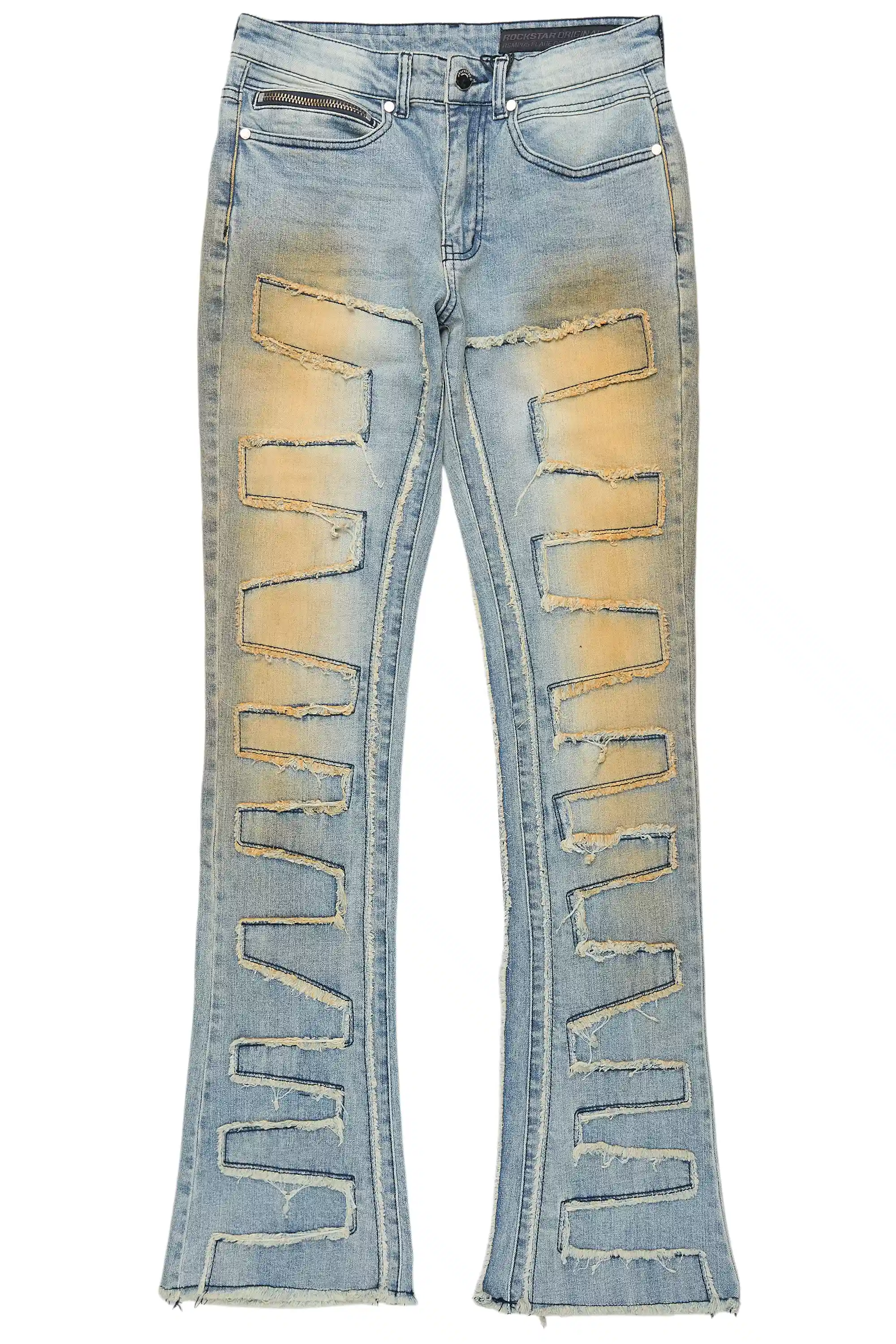 Shake Dirty Blue Stacked Flare Jean - Image 2