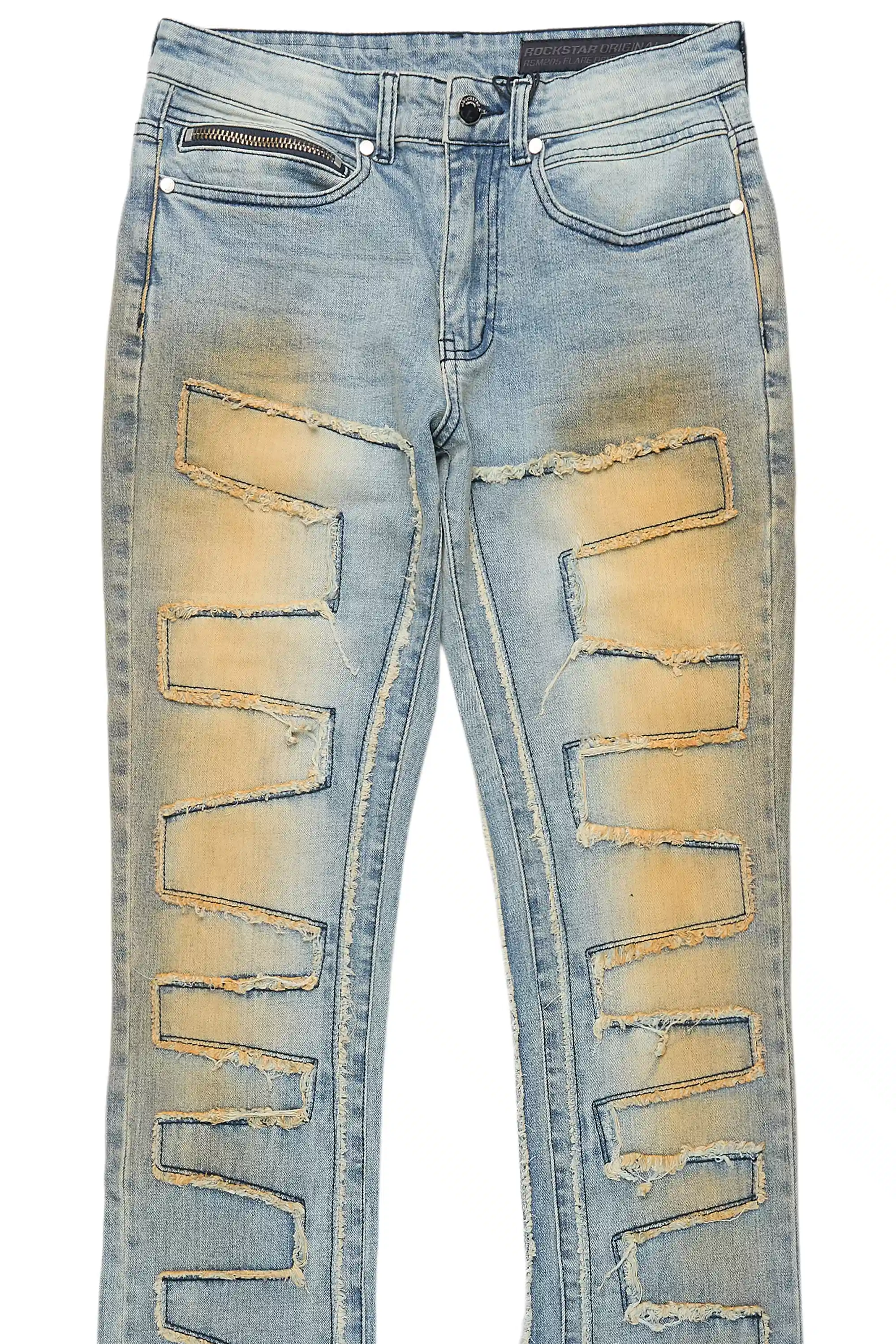 Shake Dirty Blue Stacked Flare Jean - Image 9