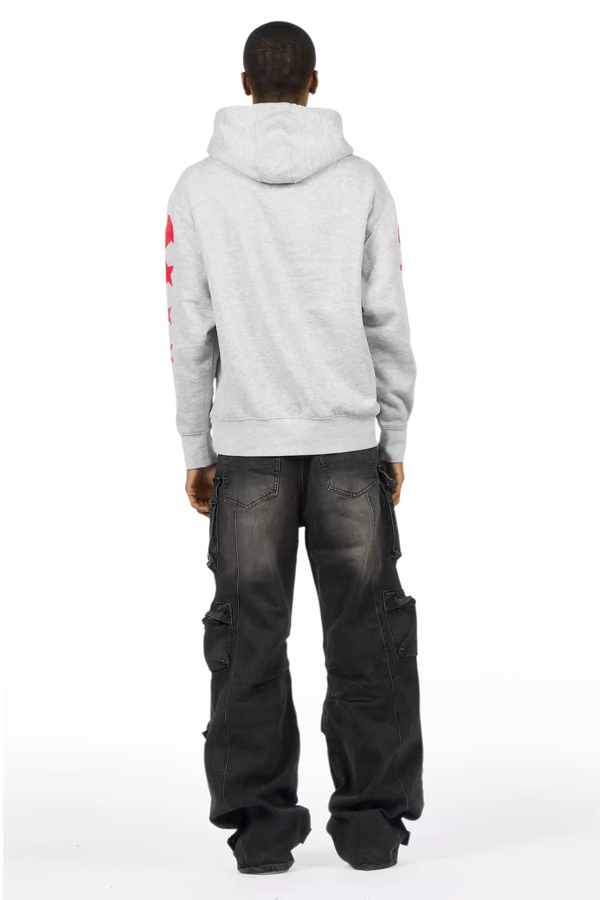 Mahesh Dark Grey Baggy Cargo Jean - Image 7