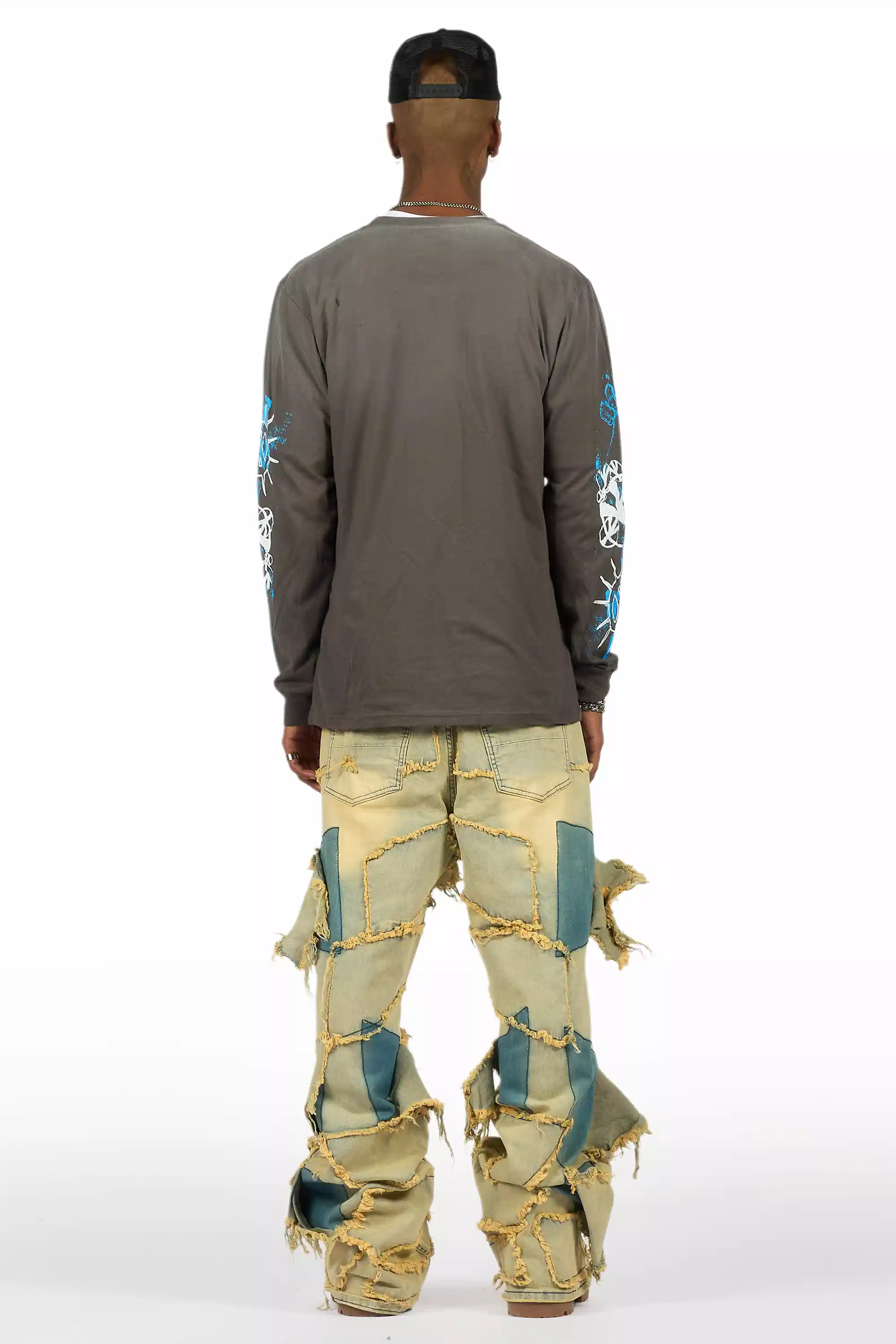 Jacomus Tint Blue Baggy Fit Jean - Image 6