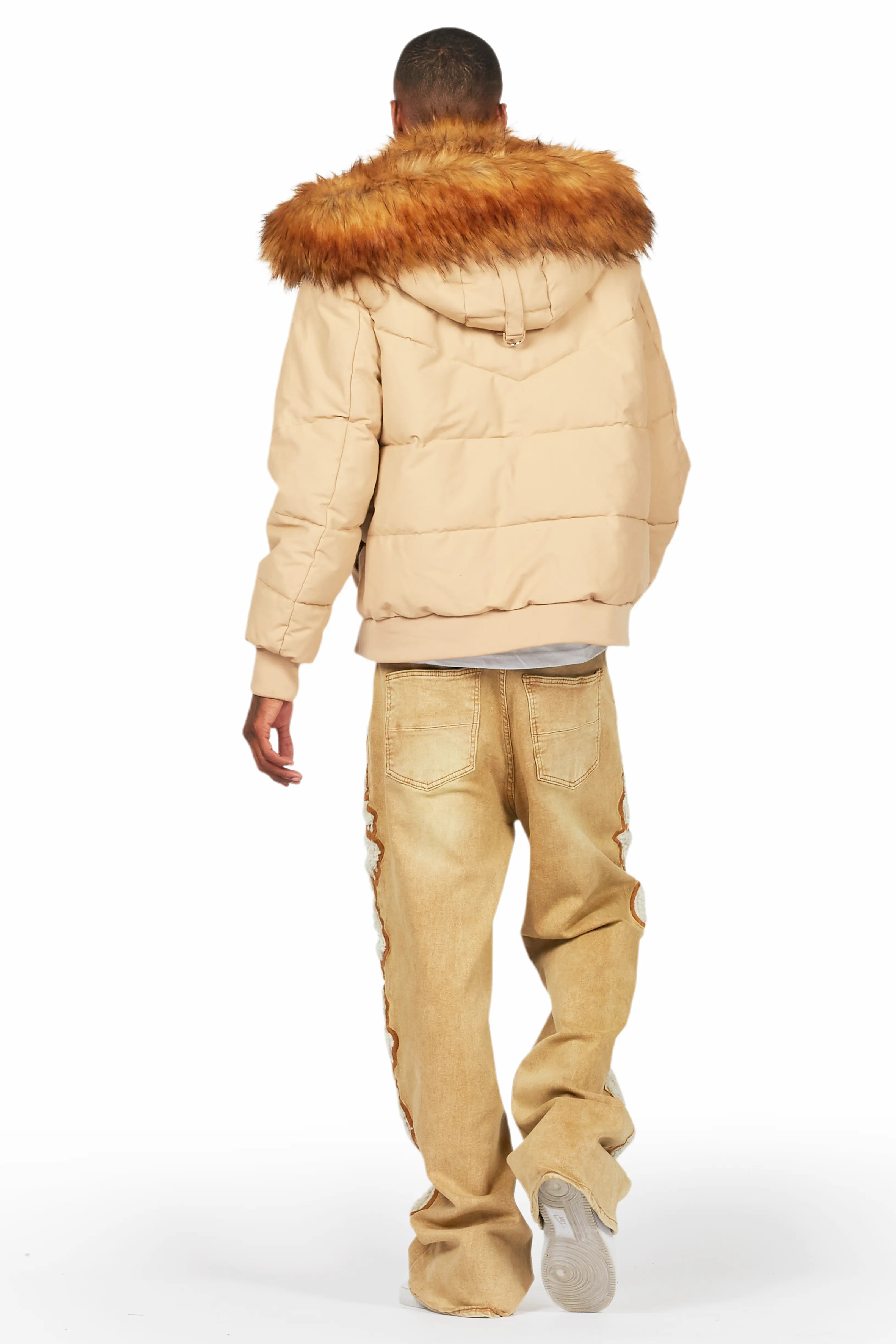 Francis Beige Baggy Fit Jean - Image 5