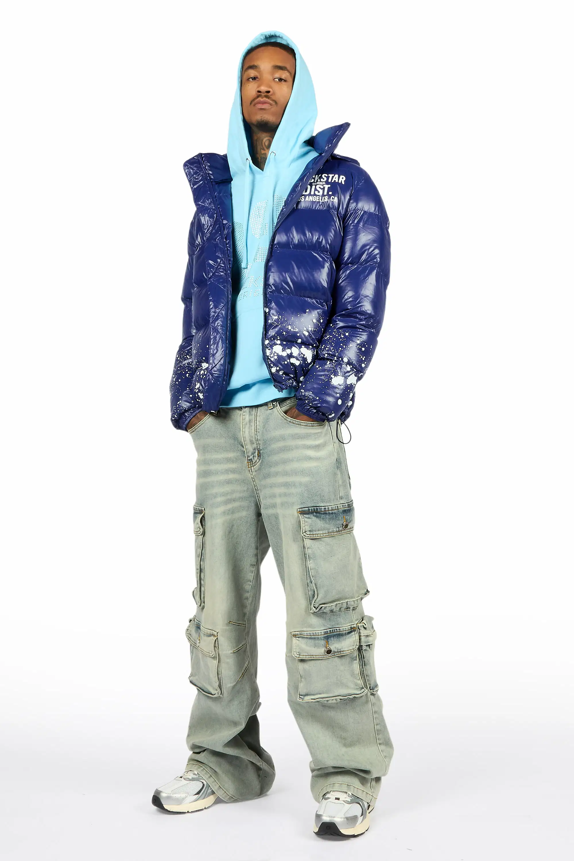 Cortie Blue Baggy Fit Jean - Image 2