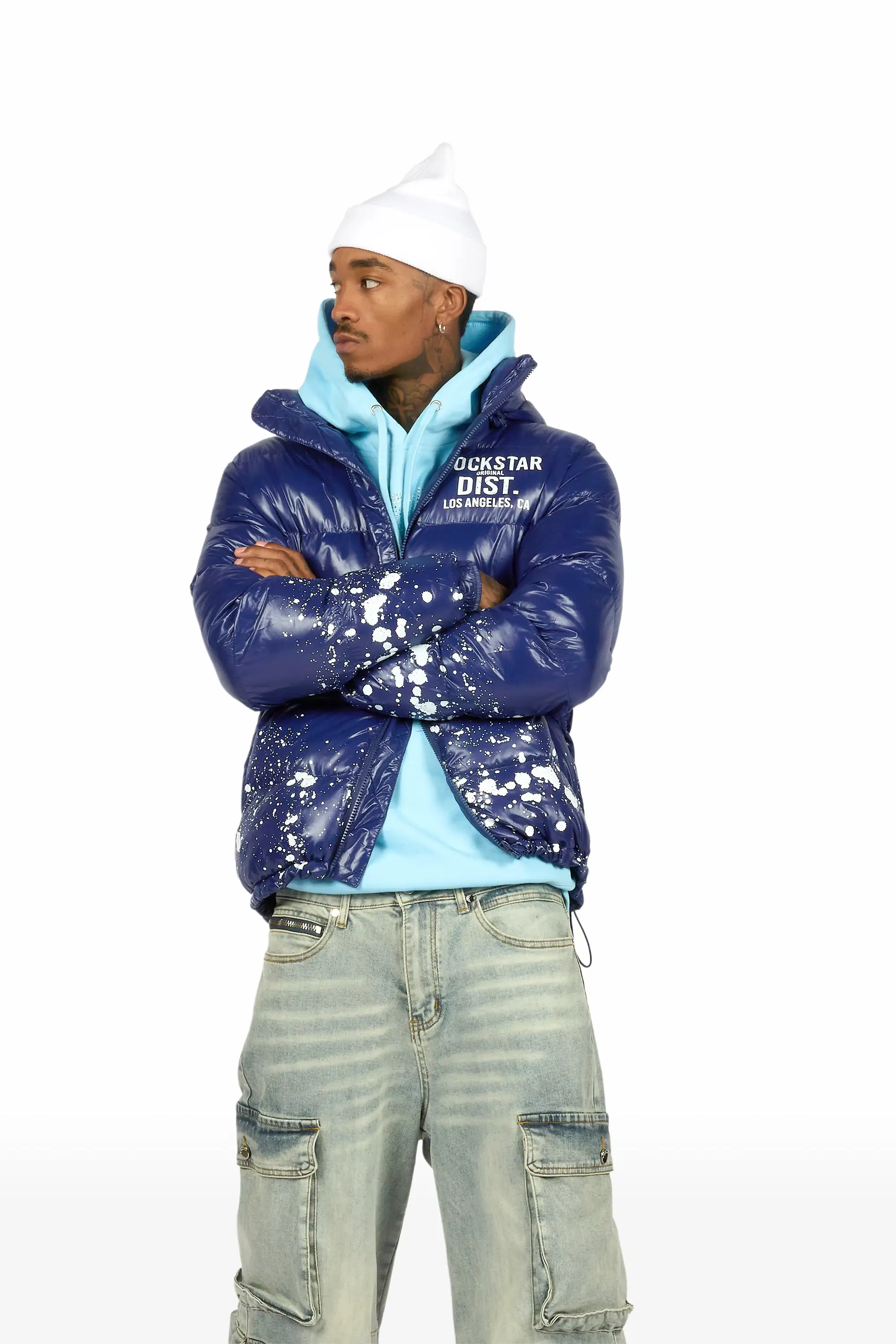 Cortie Blue Baggy Fit Jean - Image 3