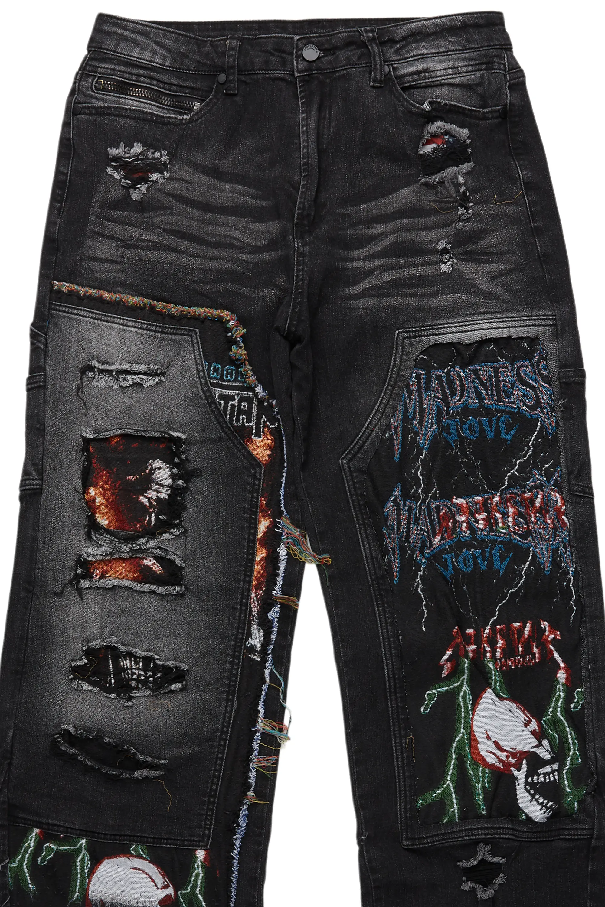 Yanis Black Baggy Fit Jean - Image 8