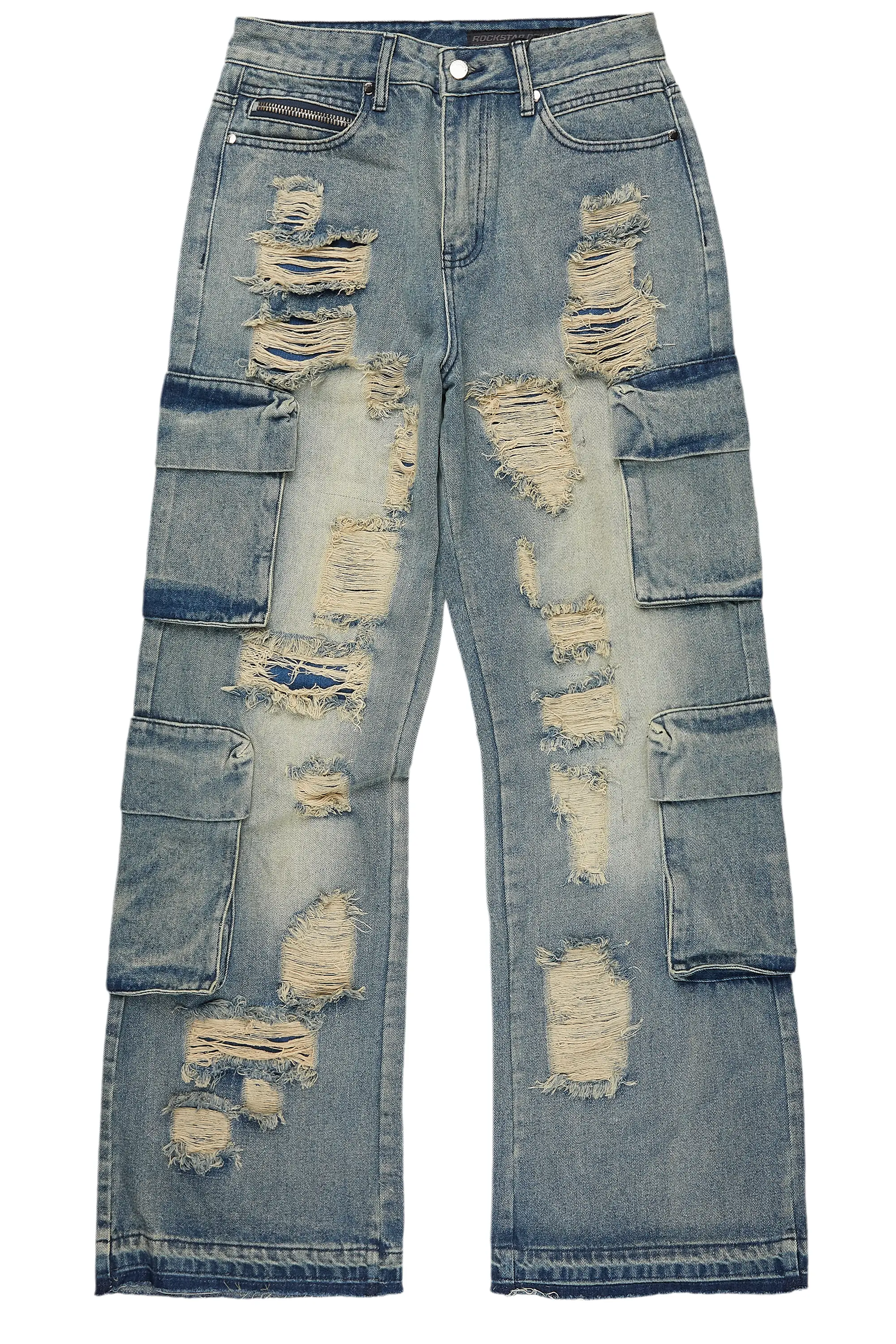 Peppe Blue Baggy Fit Jean - Image 2