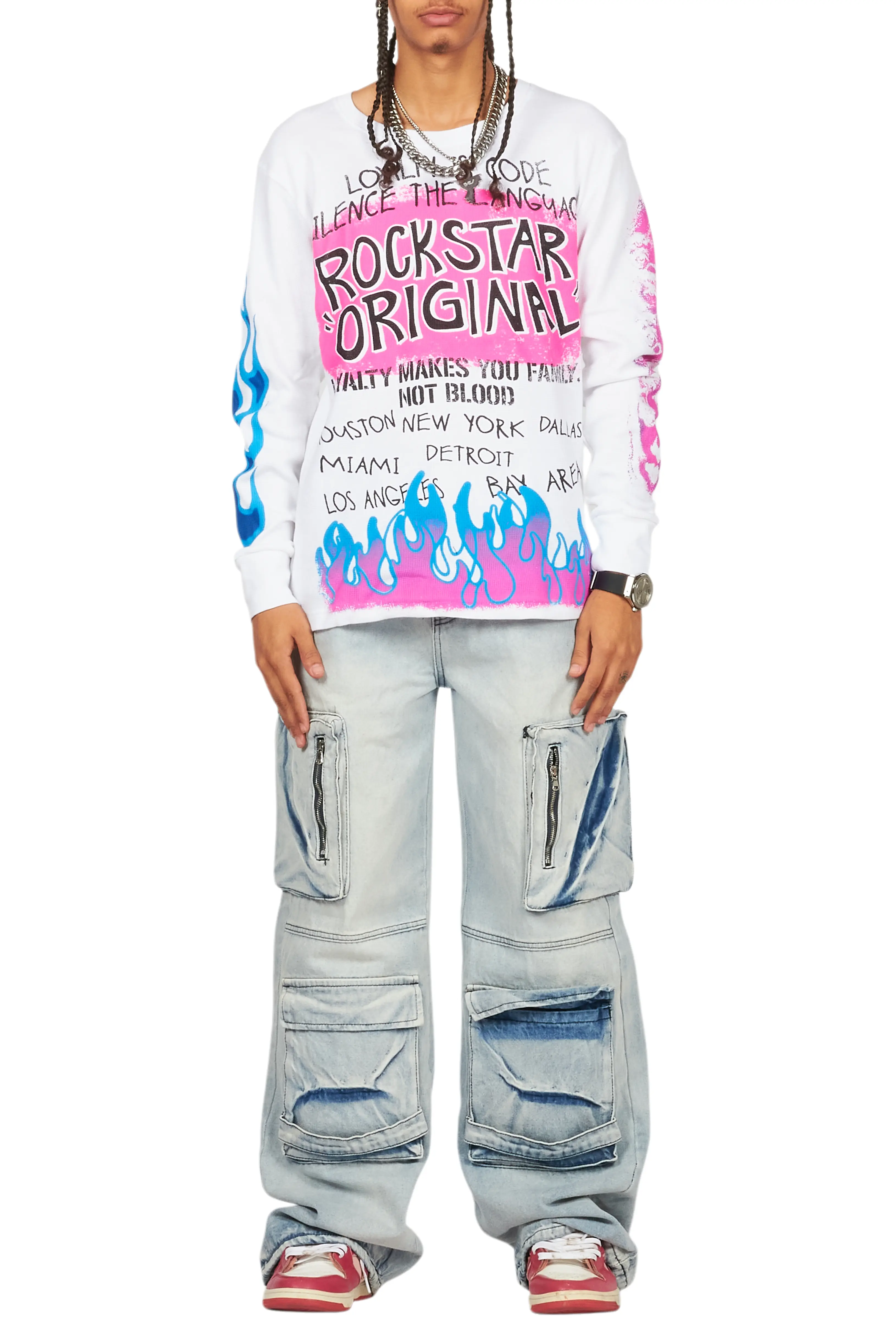 Esben Blue Baggy Fit Jean - Image 10