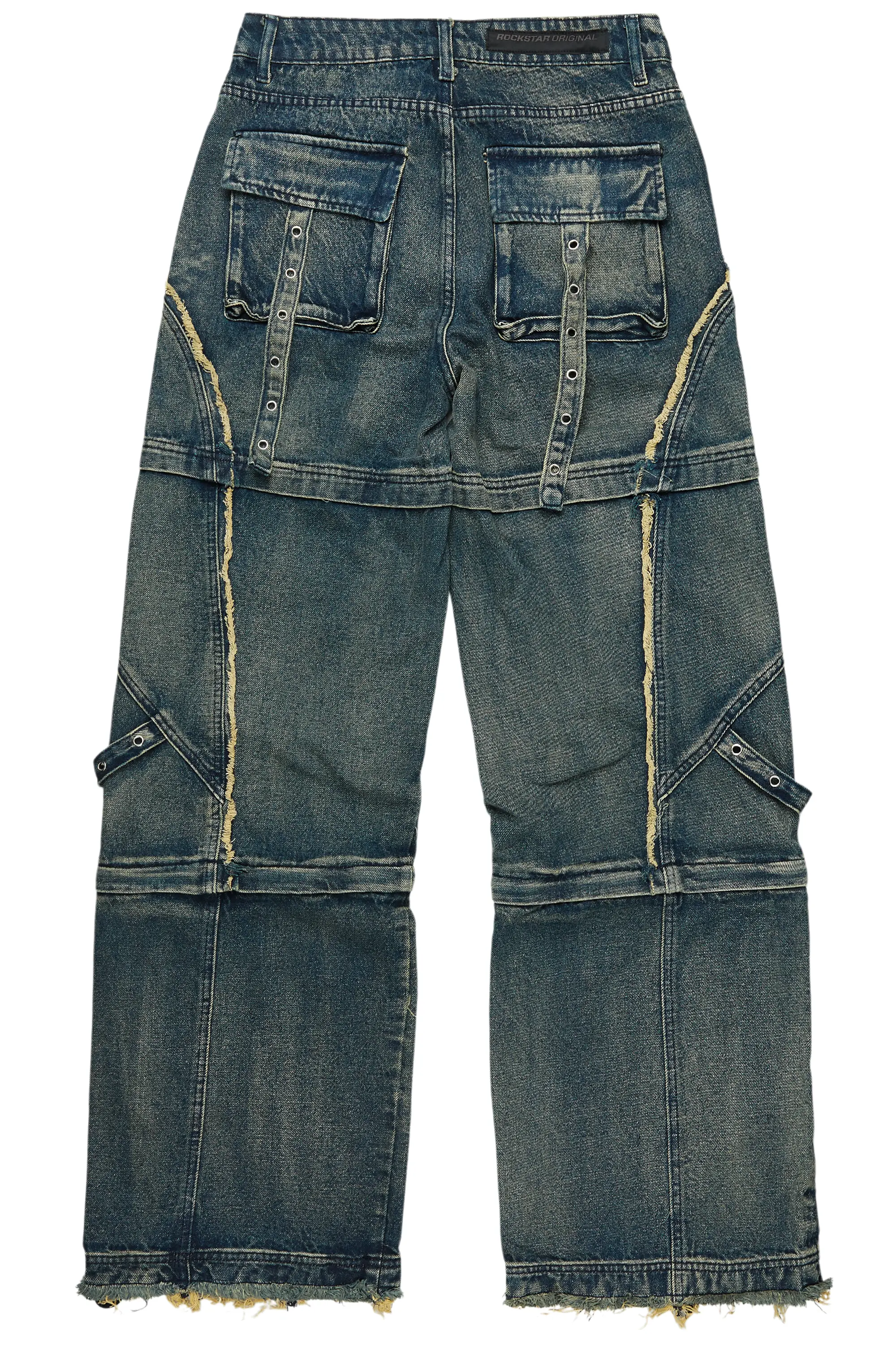 Three Maxi Blue Baggy Fit Jean - Image 9