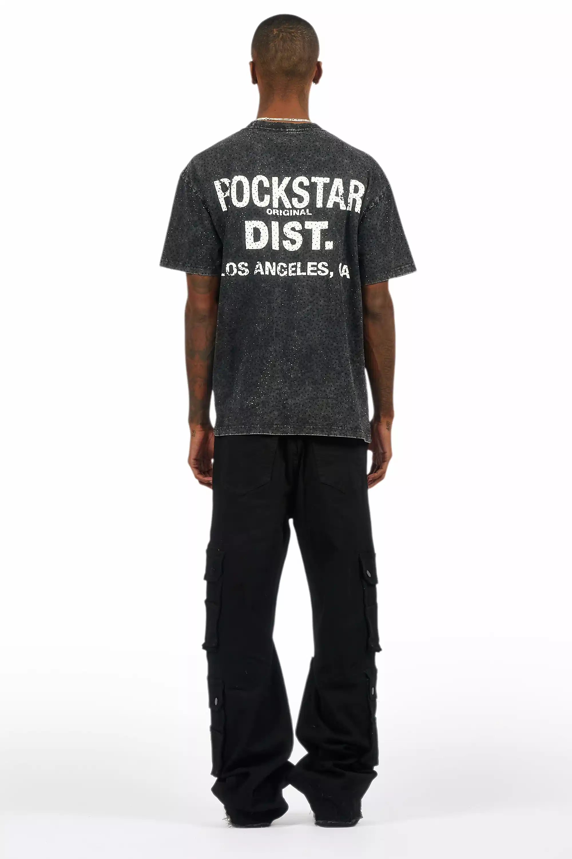Keylor Black Distressed Baggy Fit Jean - Image 6