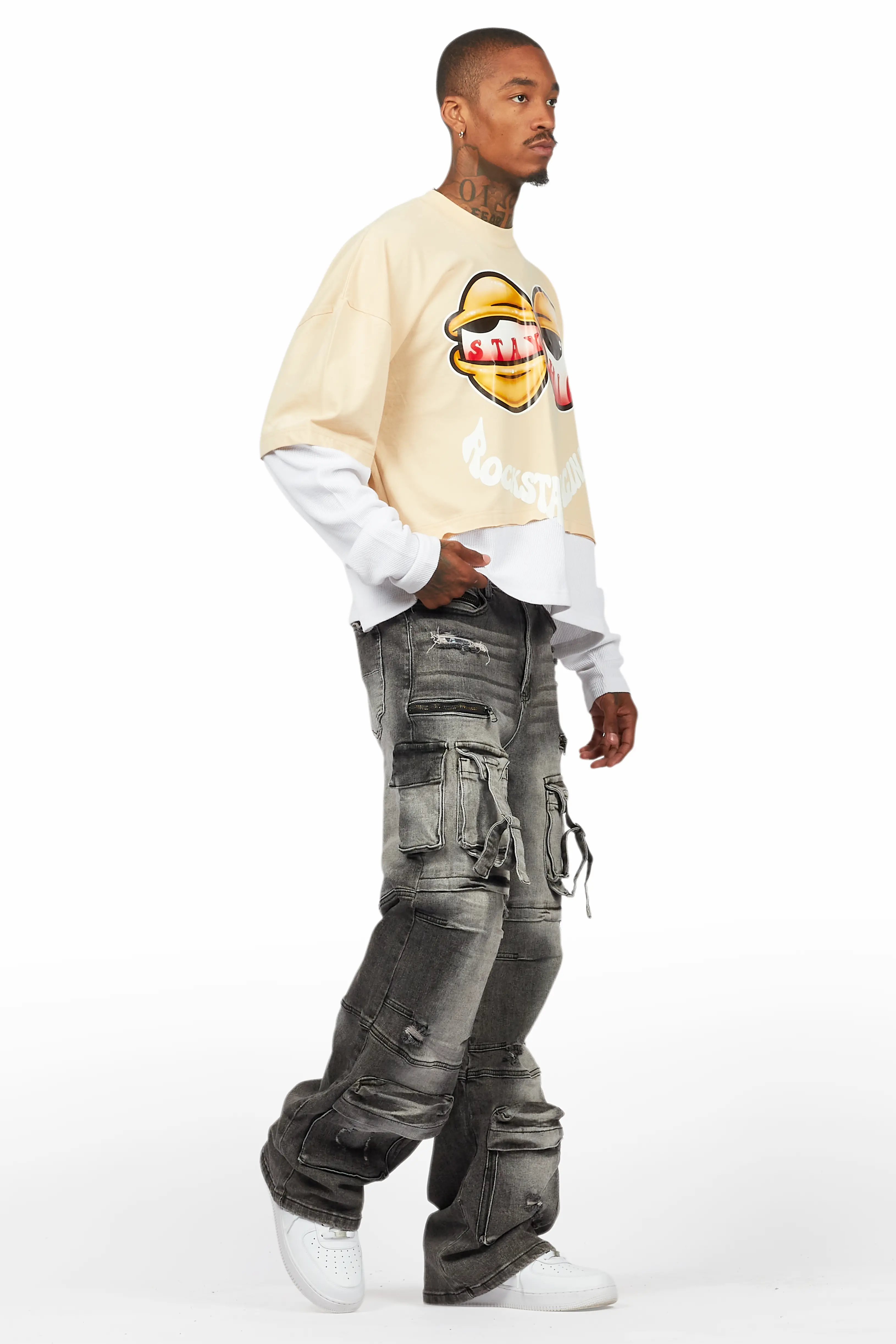 Berdi Black Wash Baggy Fit Jean - Image 7