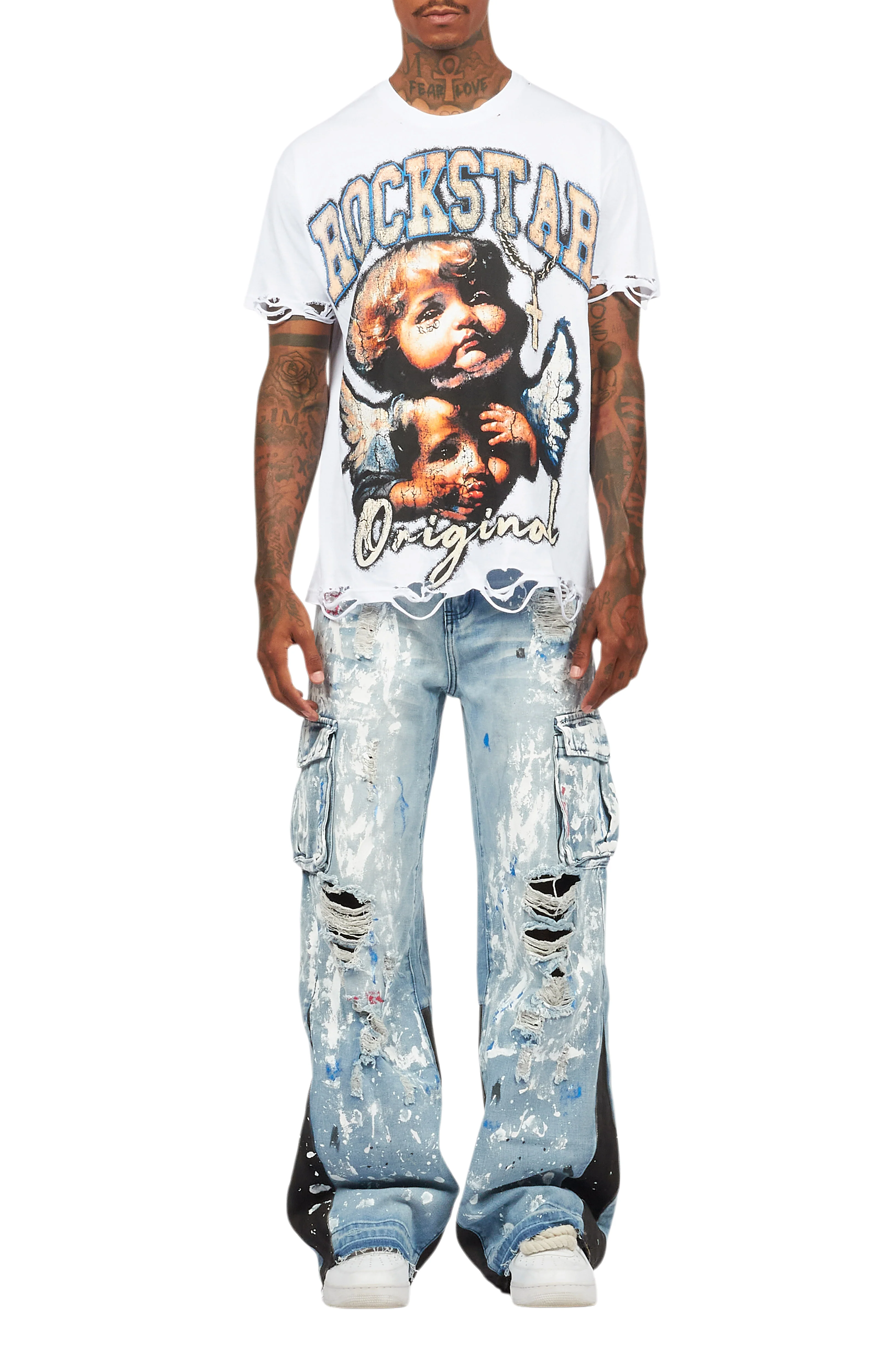 Dallin Blue Painter Baggy Cargo Jean - Image 11