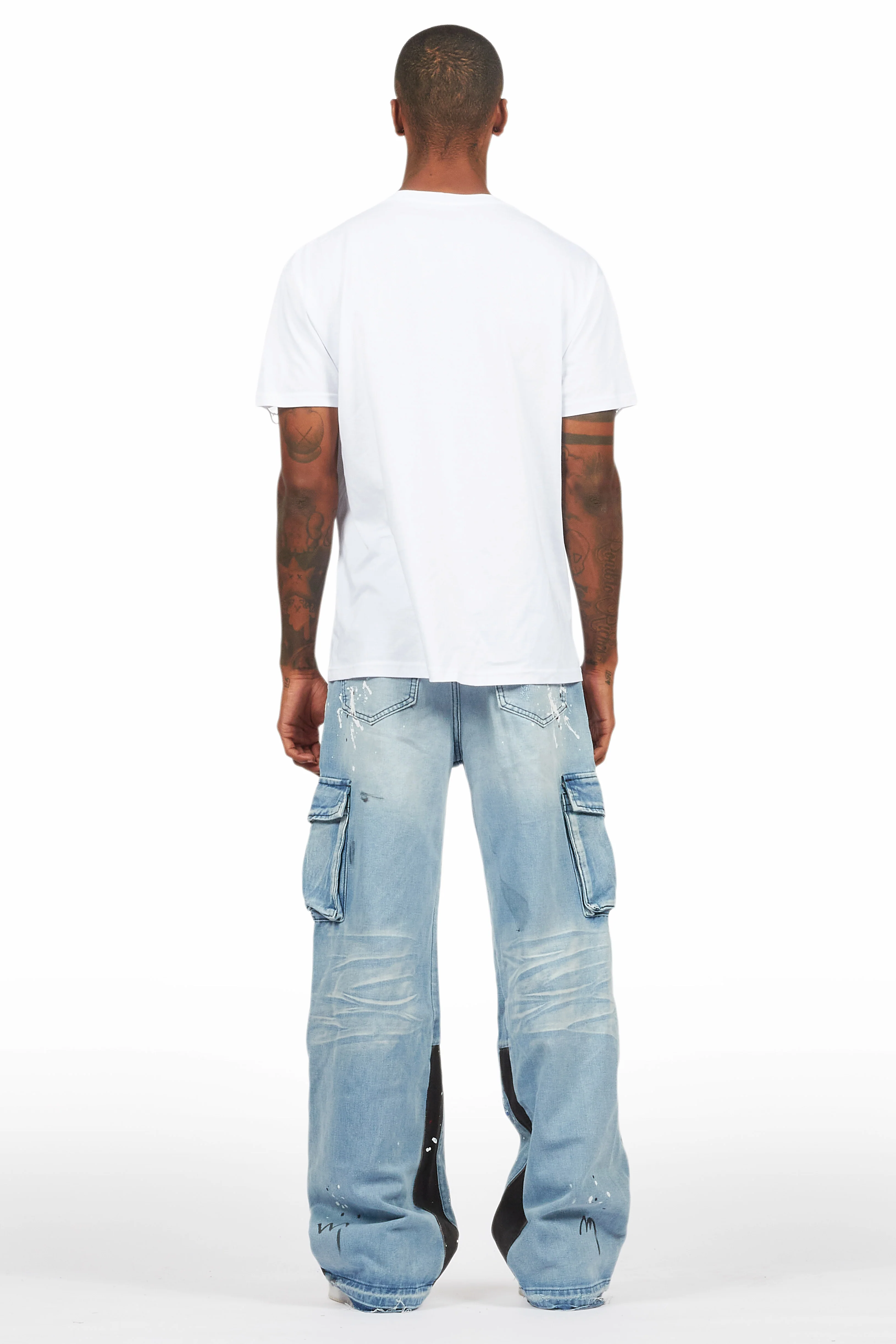 Dallin Blue Painter Baggy Cargo Jean - Image 5