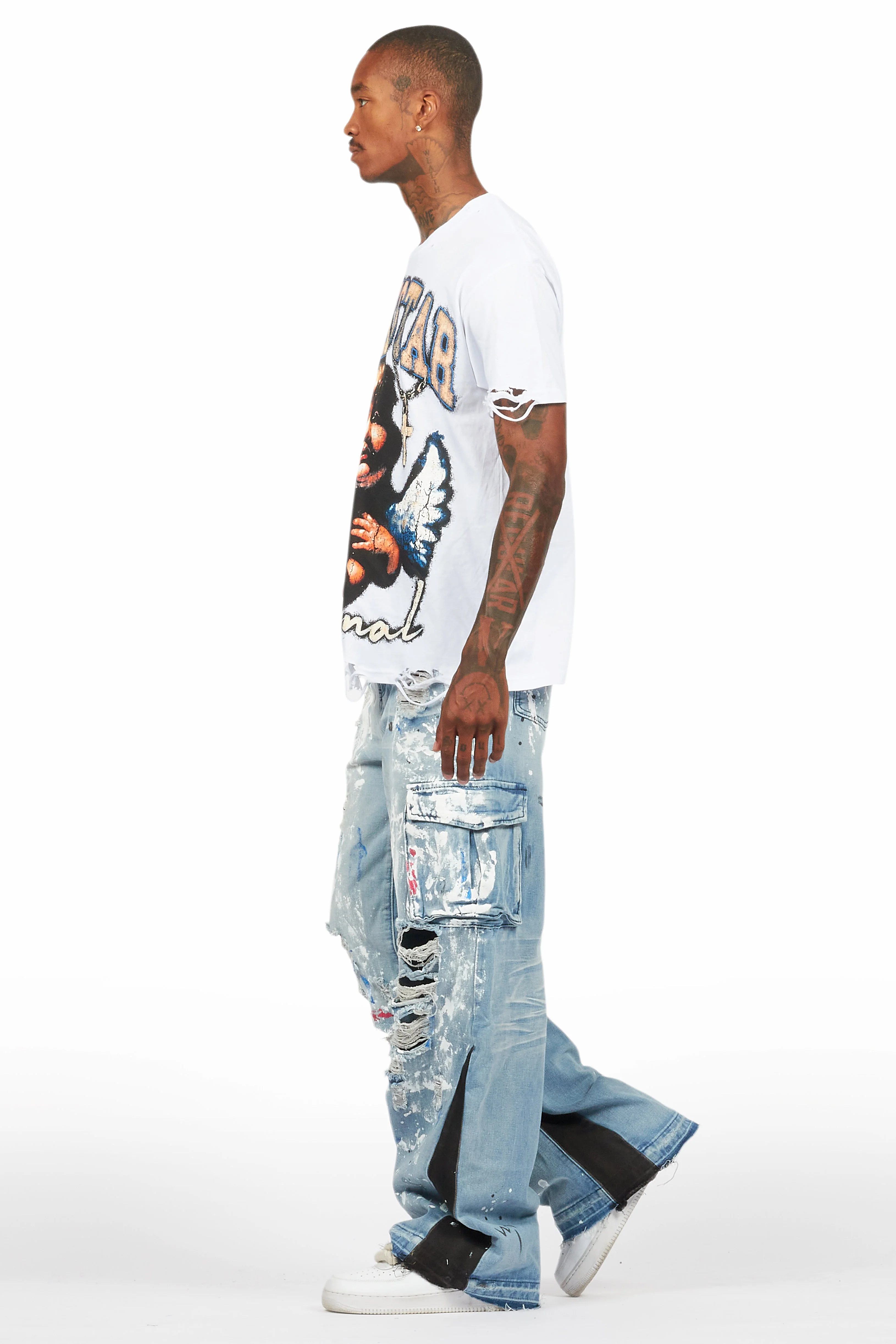 Dallin Blue Painter Baggy Cargo Jean - Image 6