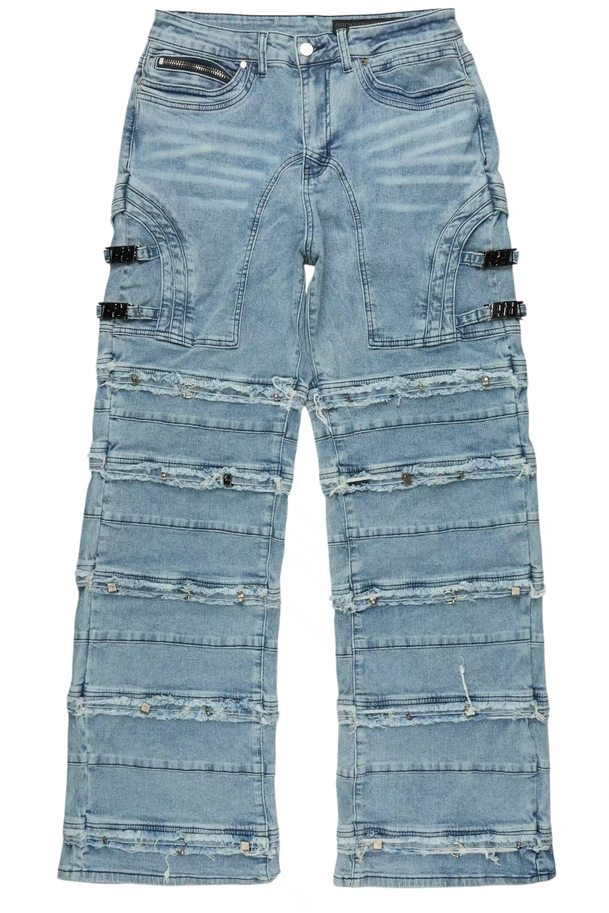Fotis Blue Baggy Jean - Image 9