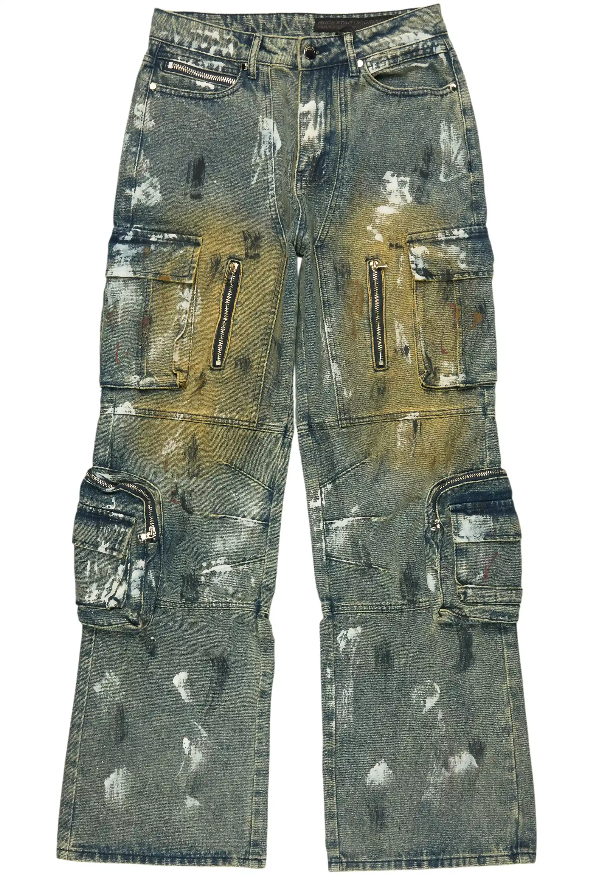 Ermis Dark Blue Baggy Jeans - Image 3