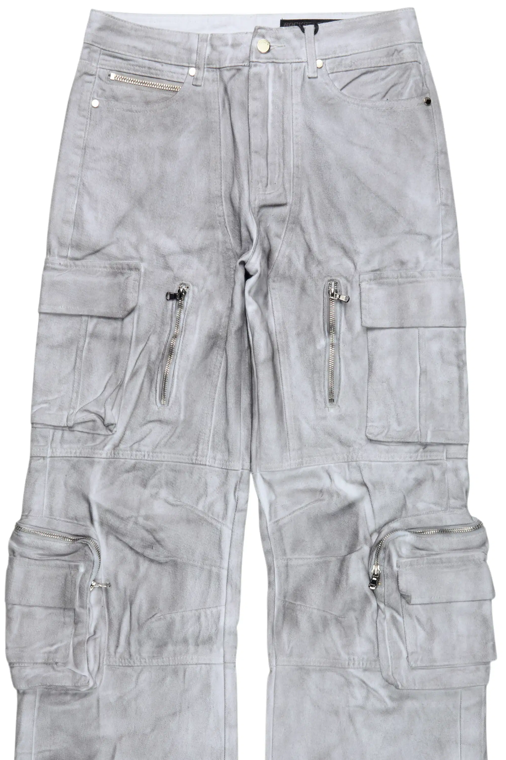 Ermis Dirty White Baggy Jeans - Image 10