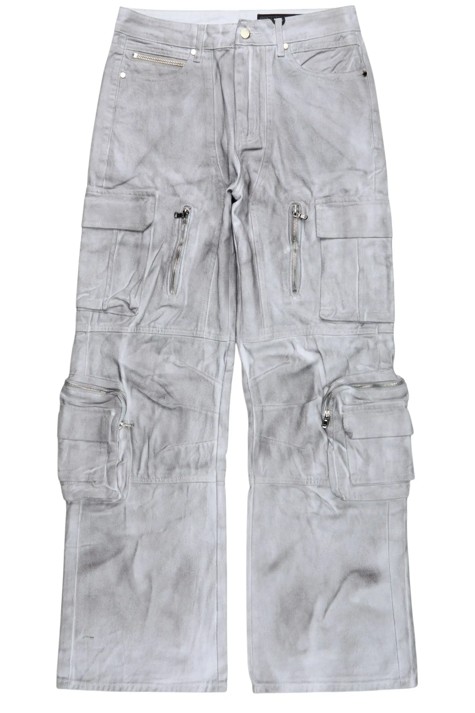 Ermis Dirty White Baggy Jeans - Image 4