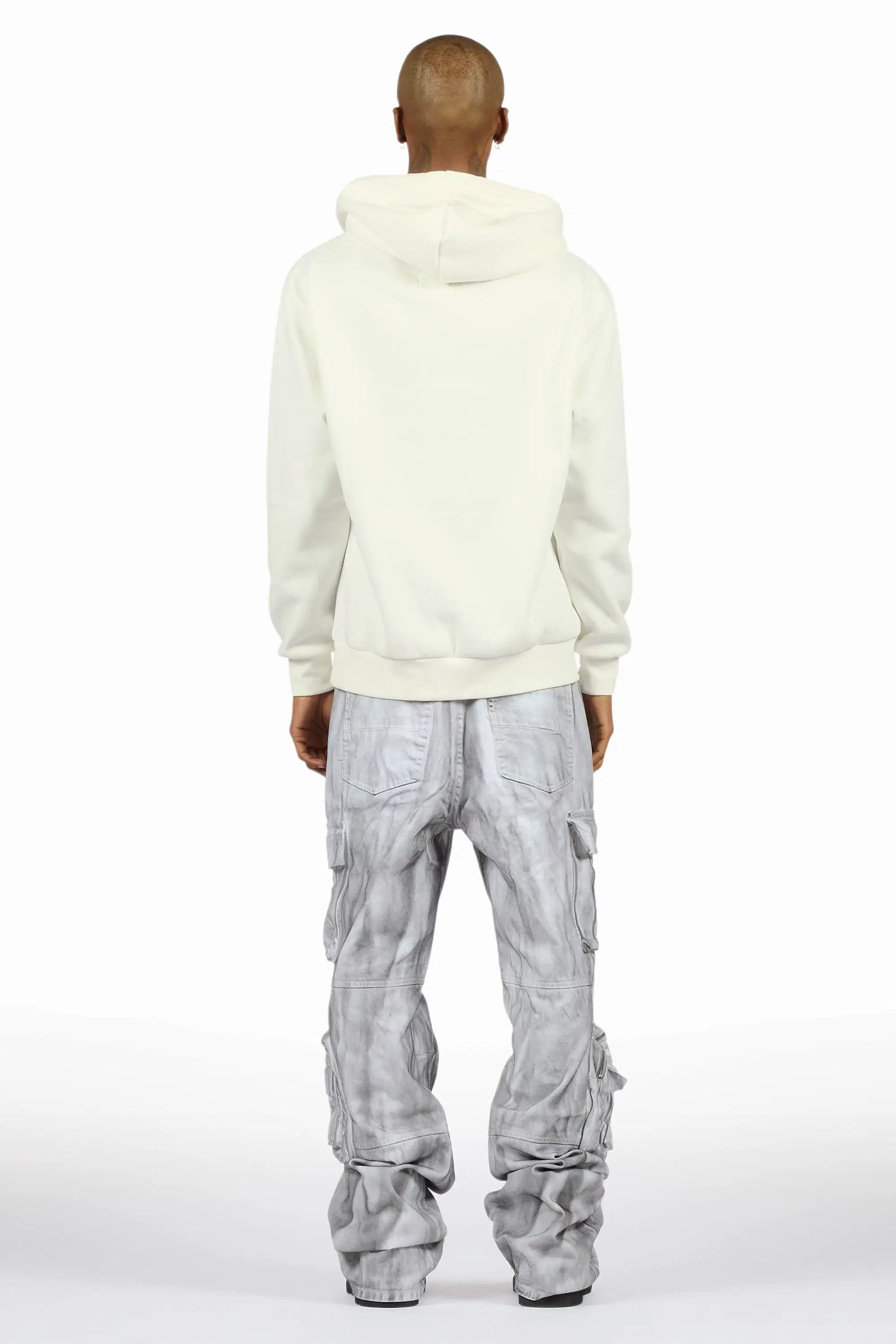 Ermis Dirty White Baggy Jeans - Image 8