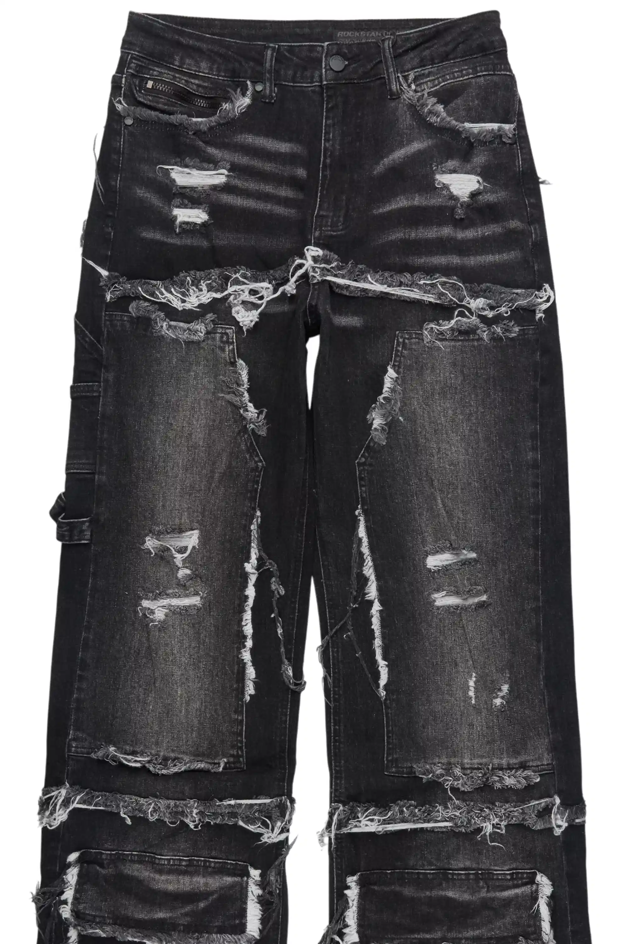 Gritty Black Baggy Jeans - Image 10