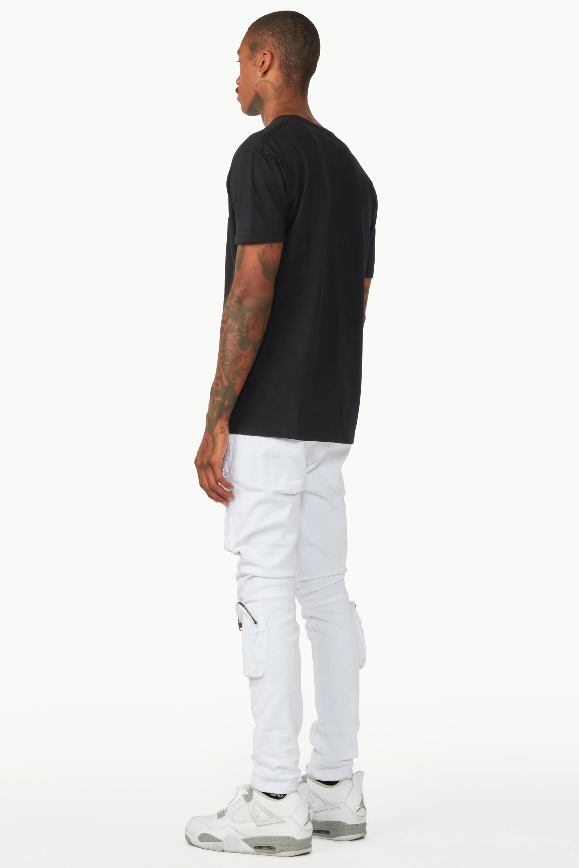 Andre White Cargo Jean - Image 10
