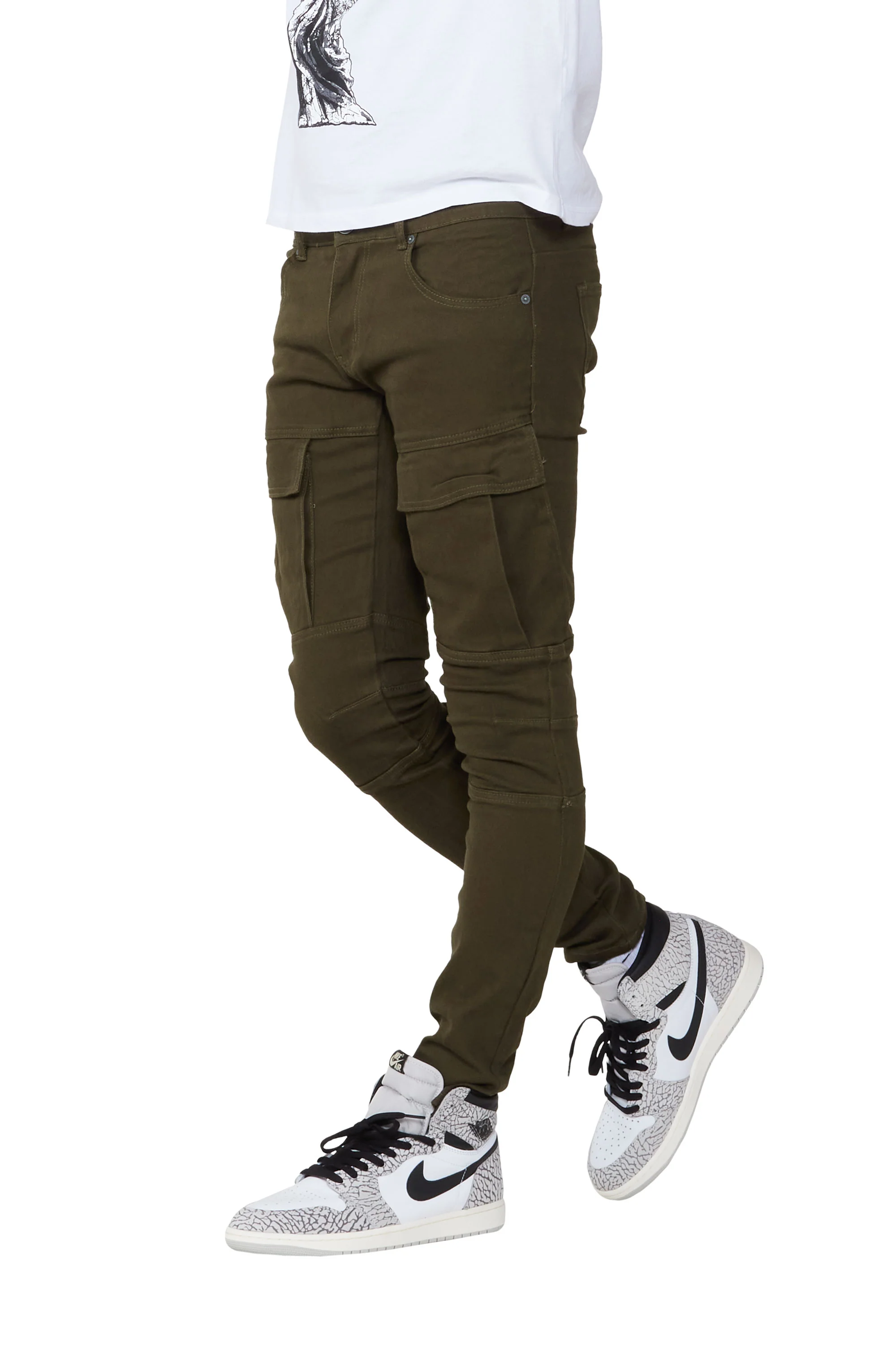 Wesley Olive Cargo Jean - Image 2