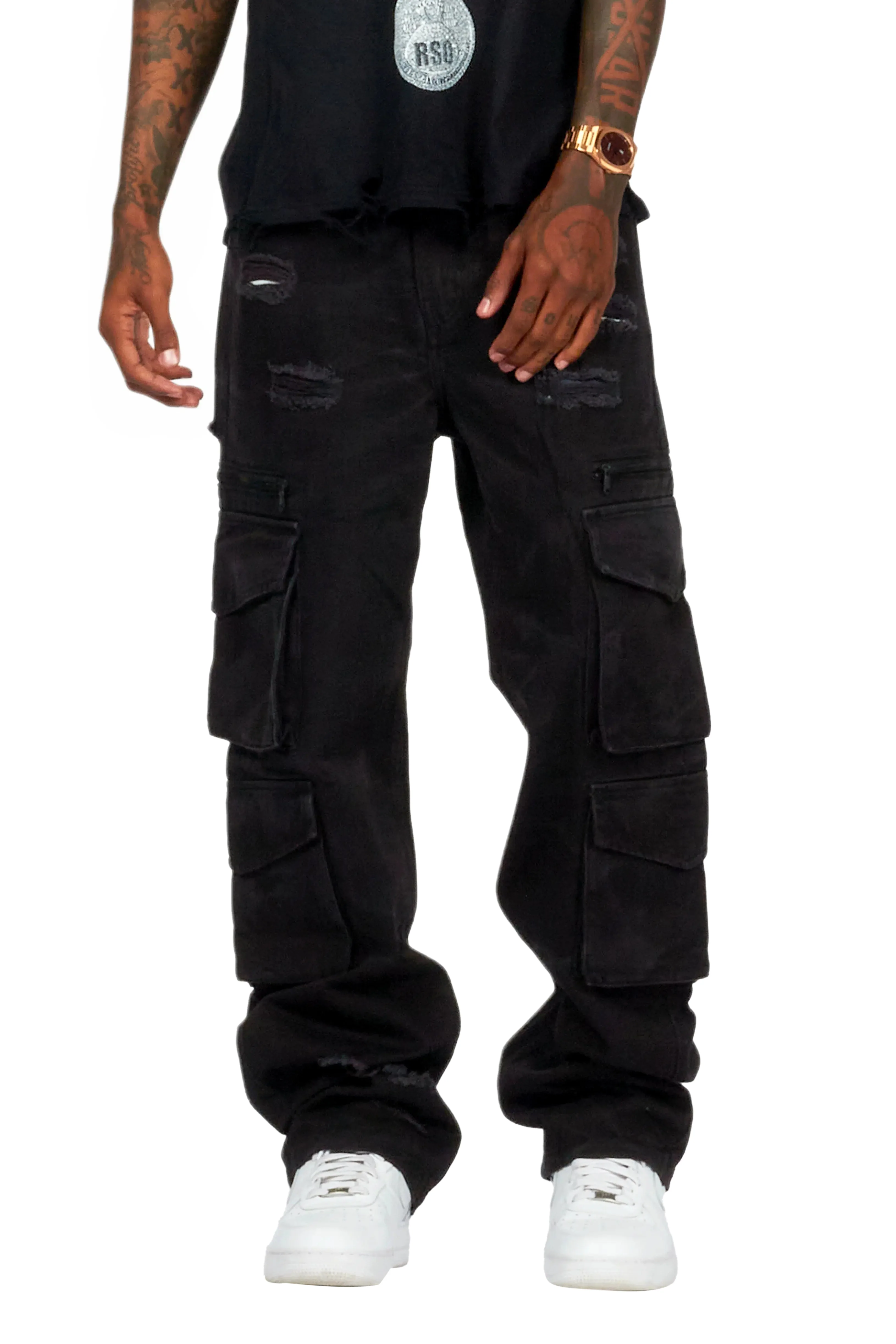 Kostini Dark Grey Baggy Fit Jean - Image 10
